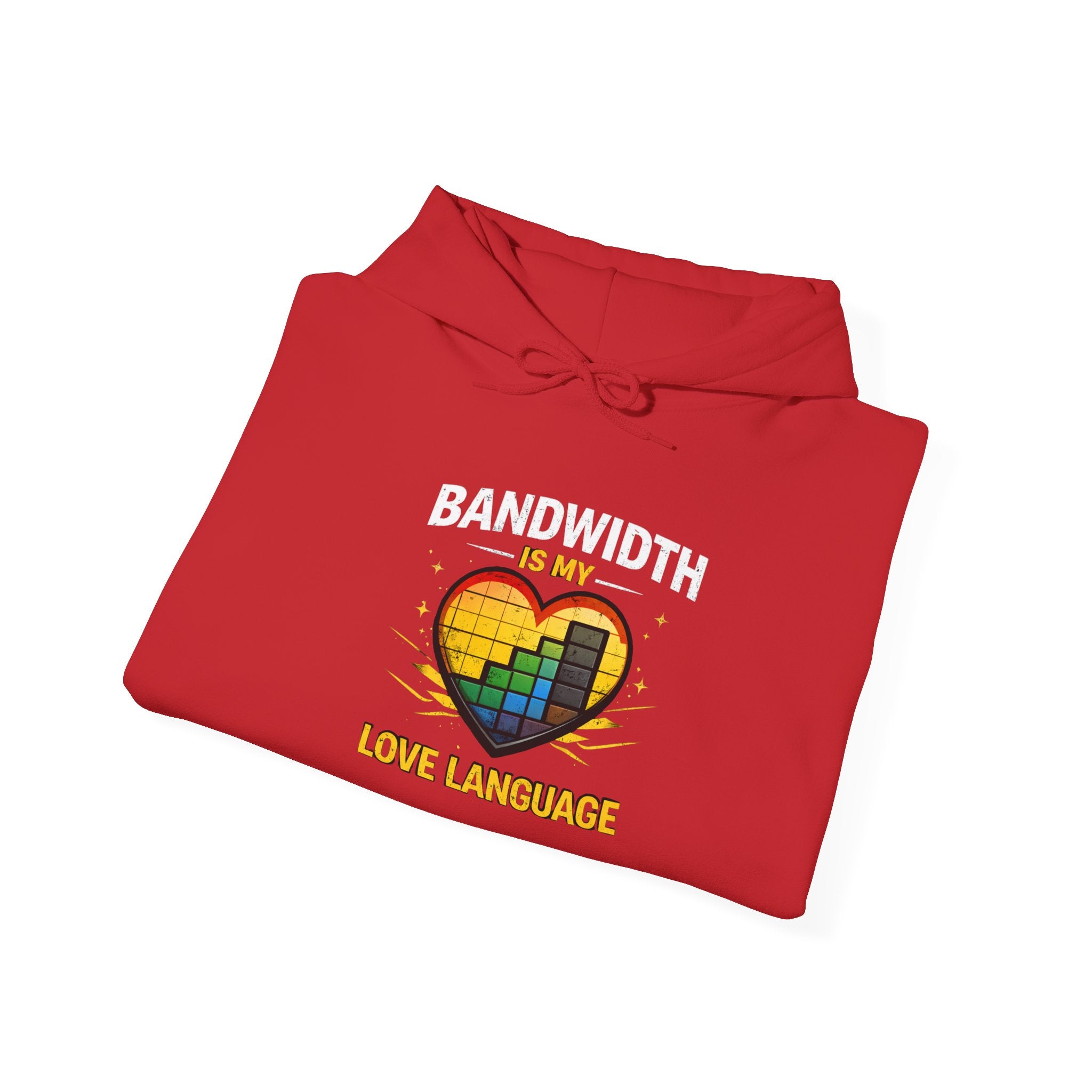 "Bandwidth is my Love Language" Tech Humor Unisex Heavy Blend™ Hoodie