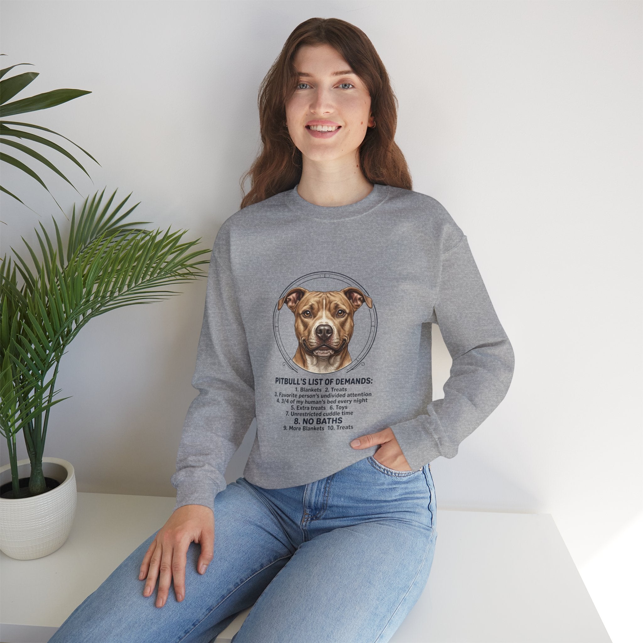 Pitbull Mom Sweatshirt | dog mom, fur baby, rescue pride