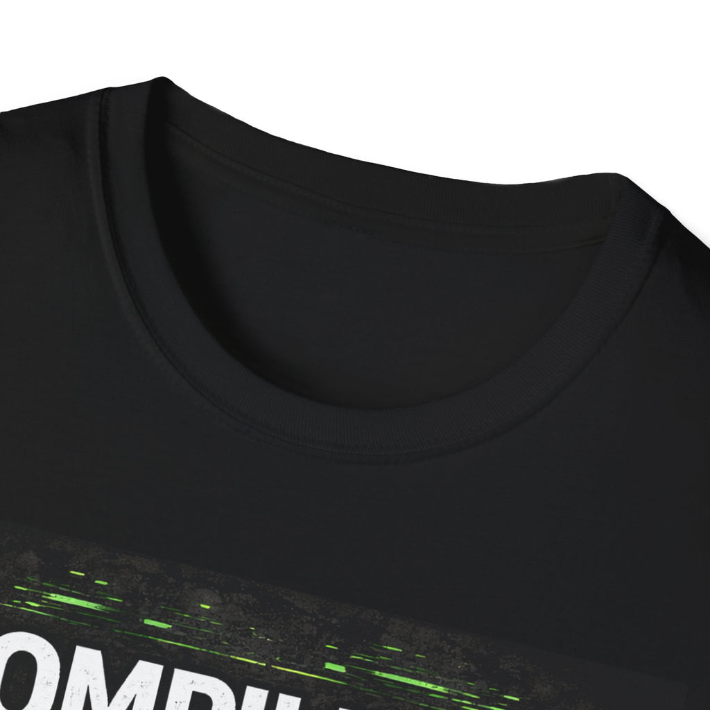 "Compiling... Please Wait" Programmer Loading Graphic Tee Funny IT Tech Humor T-Shirt