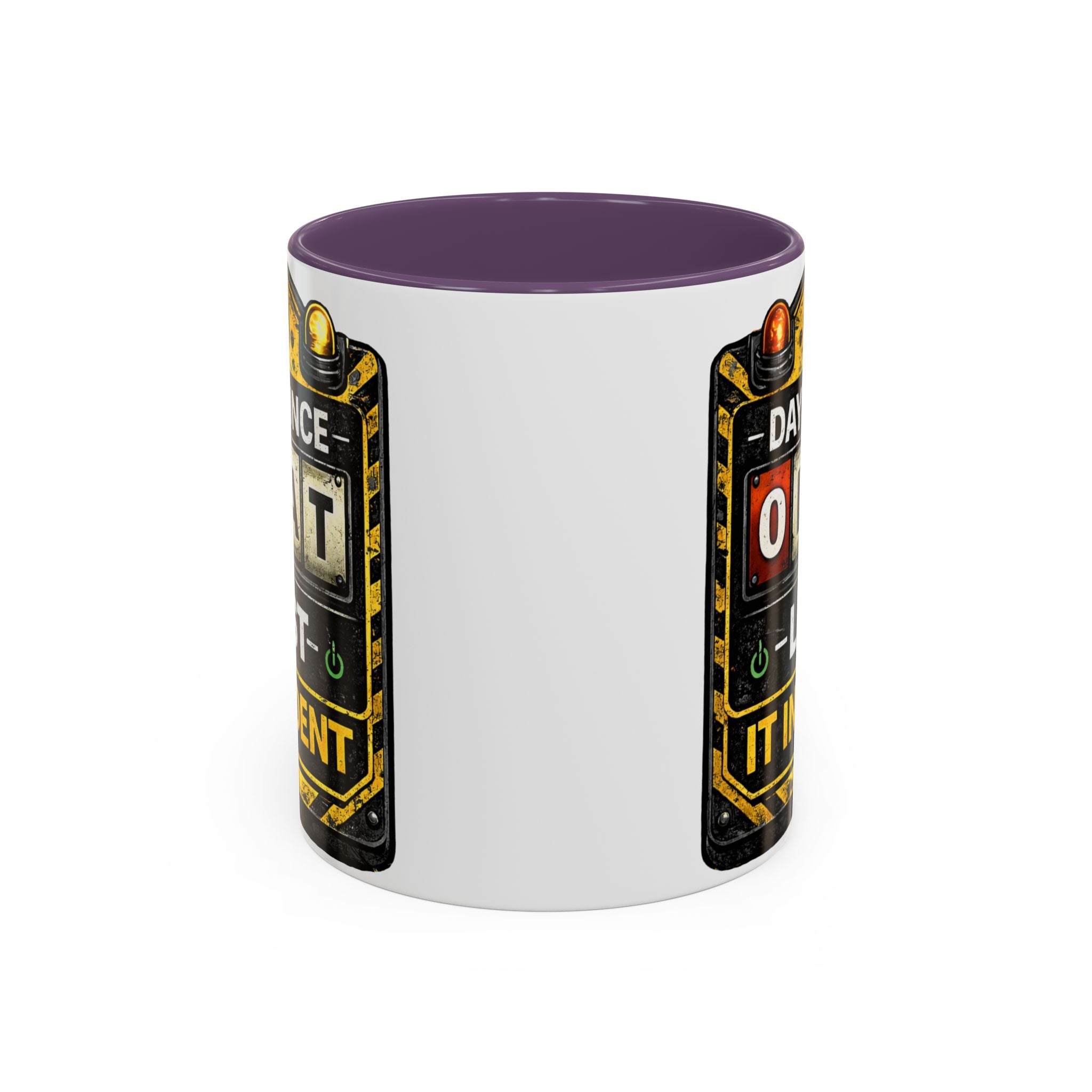 "0 Days Since Last IT Incident" IT Humor Accent Coffee Mug (11, 15oz)