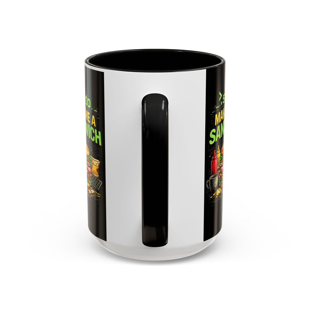 ">. Sudo Make Me a Sandwich" IT Humor Accent Coffee Mug (11, 15oz)