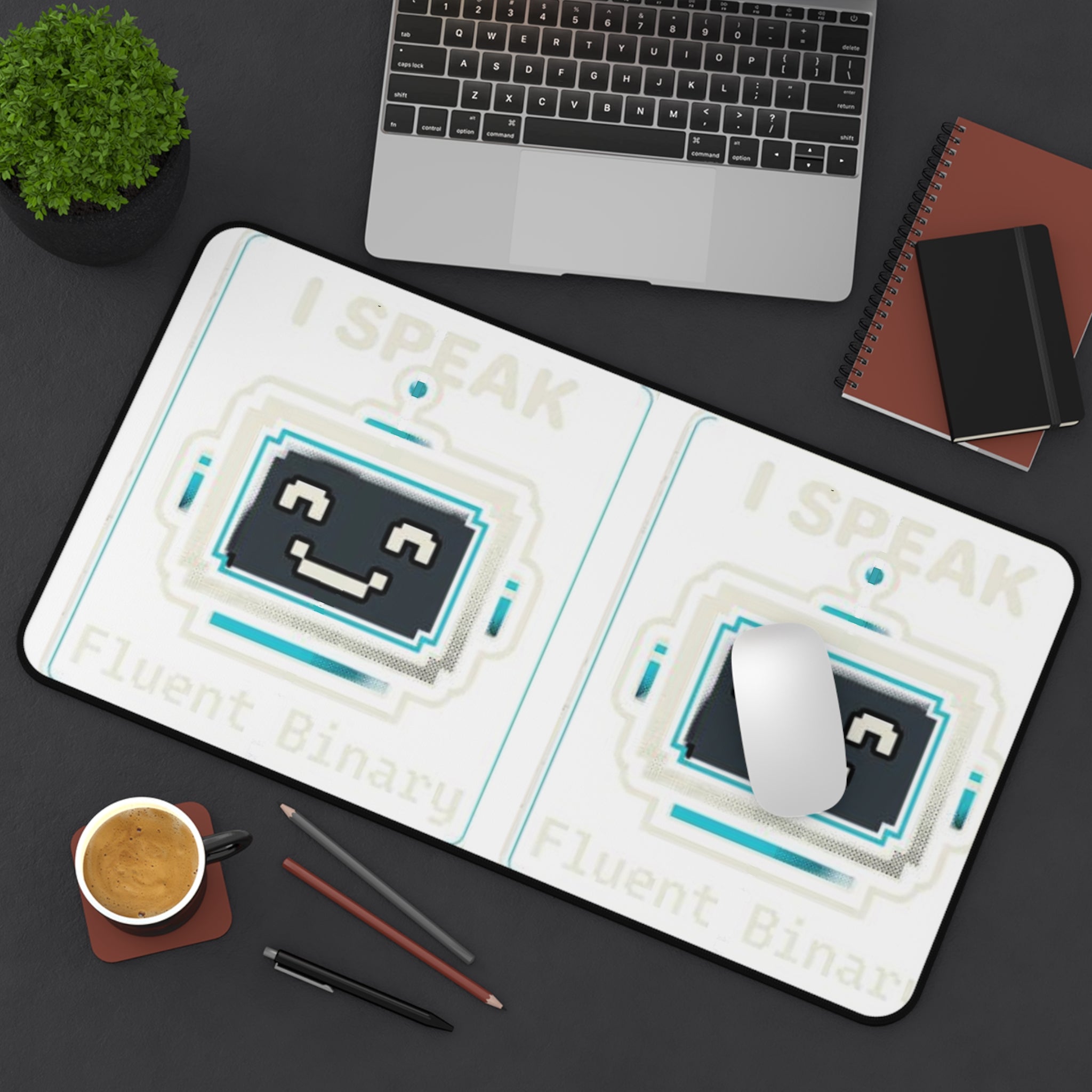 "I Speak Binary Fluently" Funny IT Mouse Pad Tech Humor Desk Mat