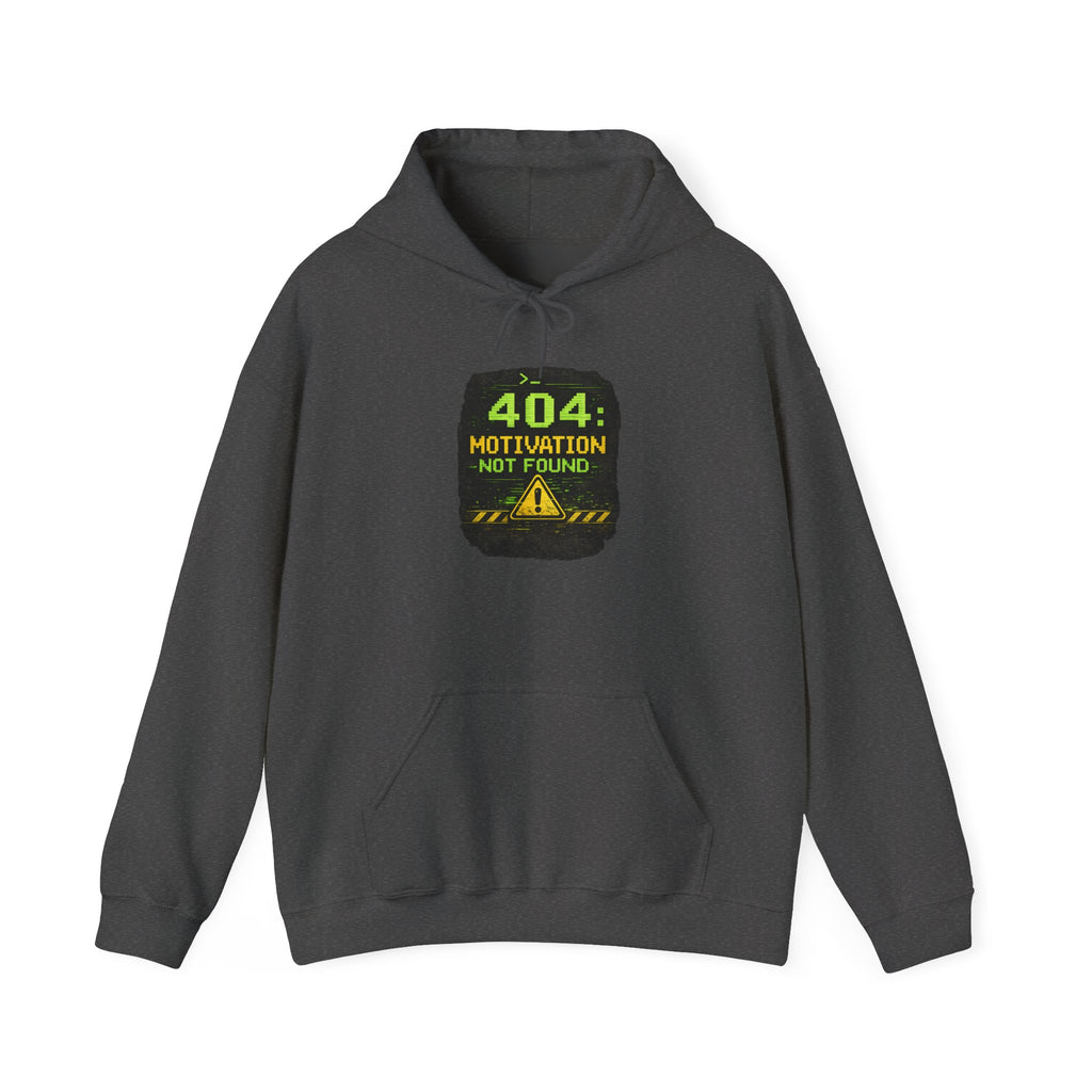 "Error 404 Motivation Not Found" IT Humor Unisex Heavy Blend™ Hoodie