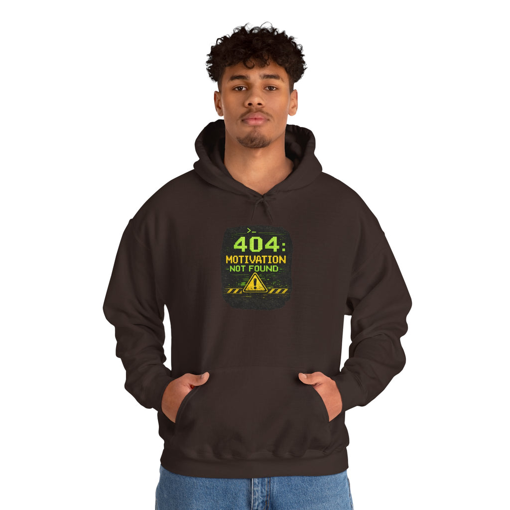 "Error 404 Motivation Not Found" IT Humor Unisex Heavy Blend™ Hoodie