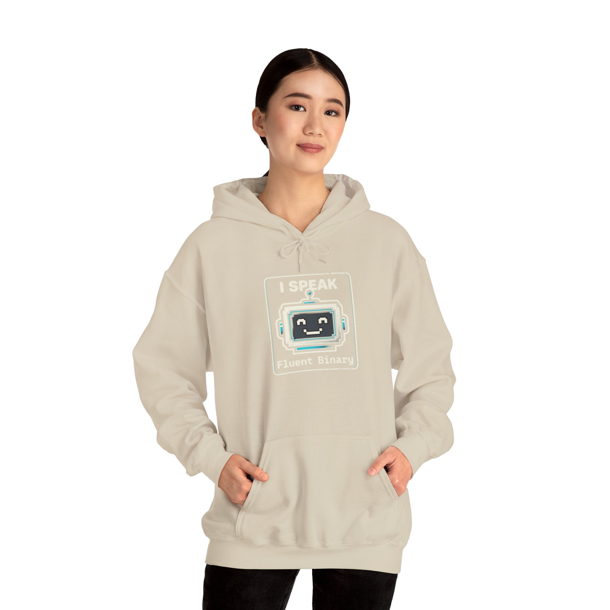 "I Speak Fluent Binary" Funny IT Programmer Humor Hoodie