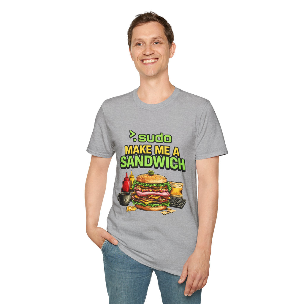 ">. Sudo Make Me a Sandwich" Funny IT T-Shirt — Programmer Tech Humor Tee