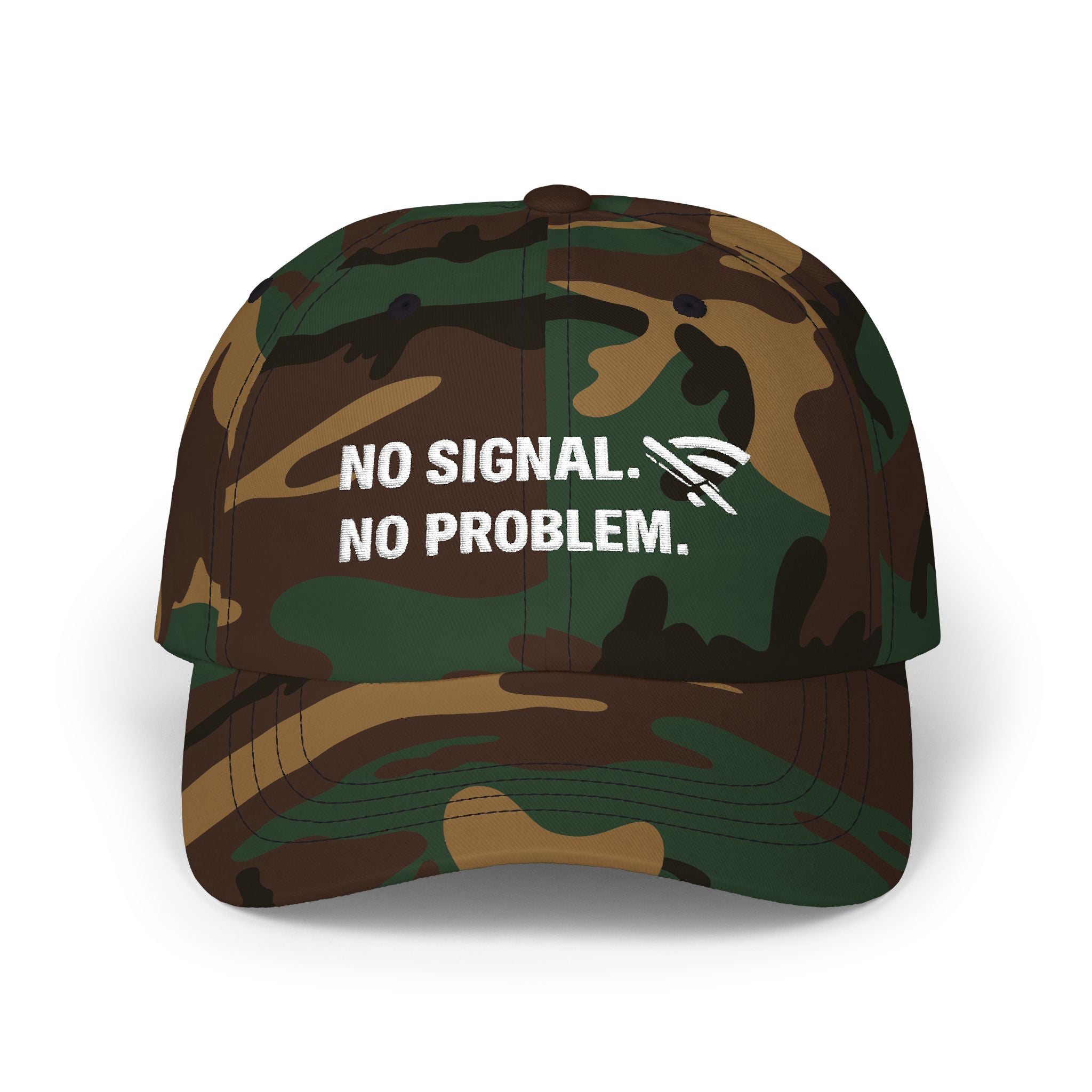"No Signal No Problem" Tech Humor Funny IT Baseball Hat/Cap