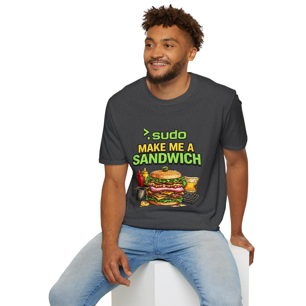 ">. Sudo Make Me a Sandwich" Funny IT T-Shirt — Programmer Tech Humor Tee