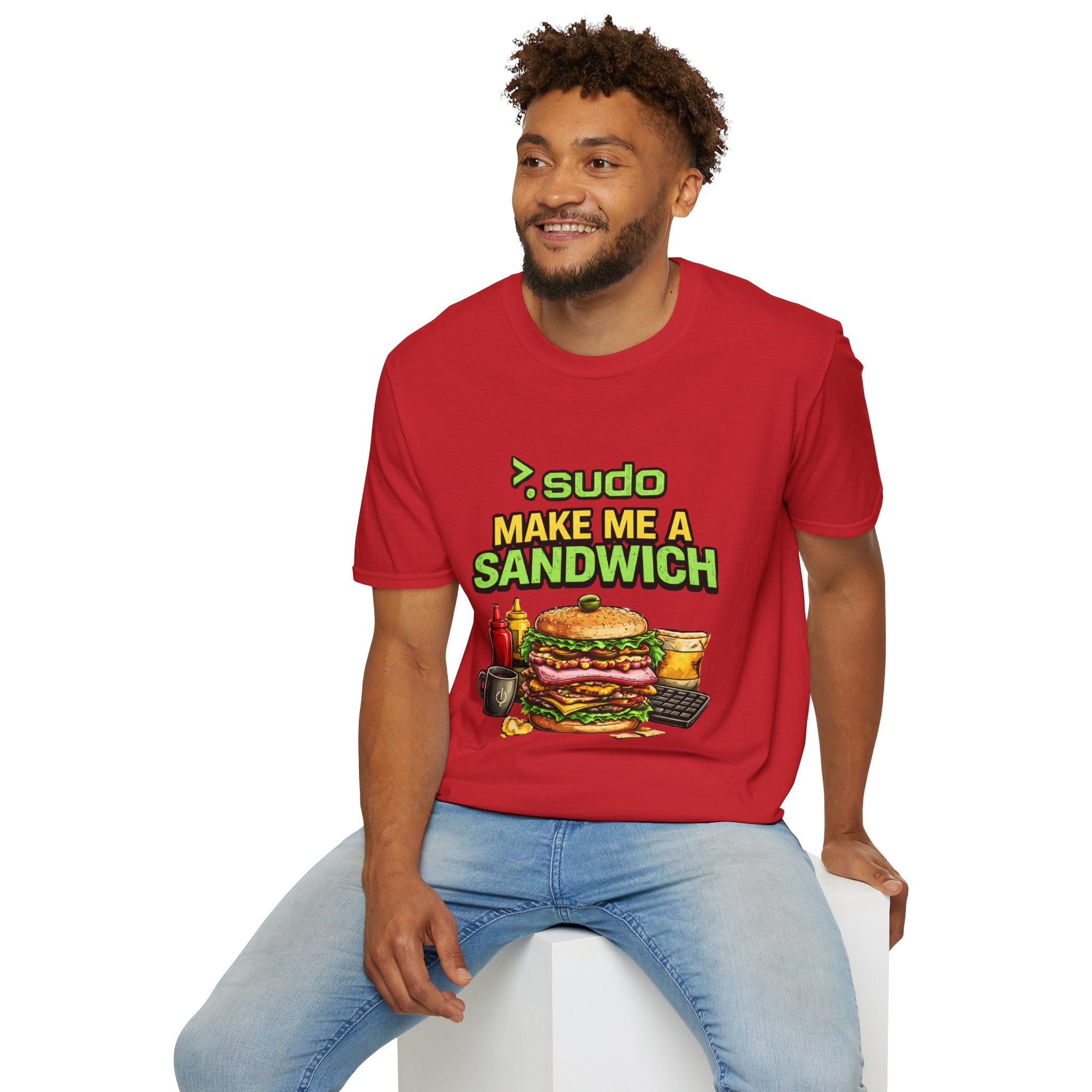 ">. Sudo Make Me a Sandwich" Funny IT T-Shirt — Programmer Tech Humor Tee