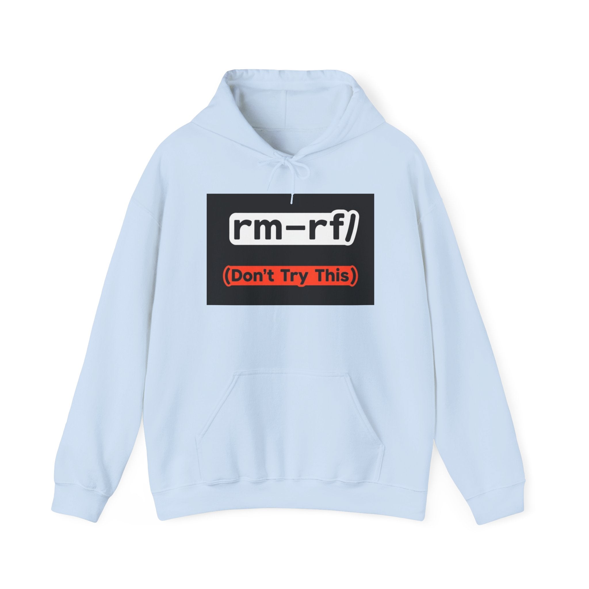 "rm–rf/ (Don't Try This)" — Funny Linux/Devops Command Hoodie