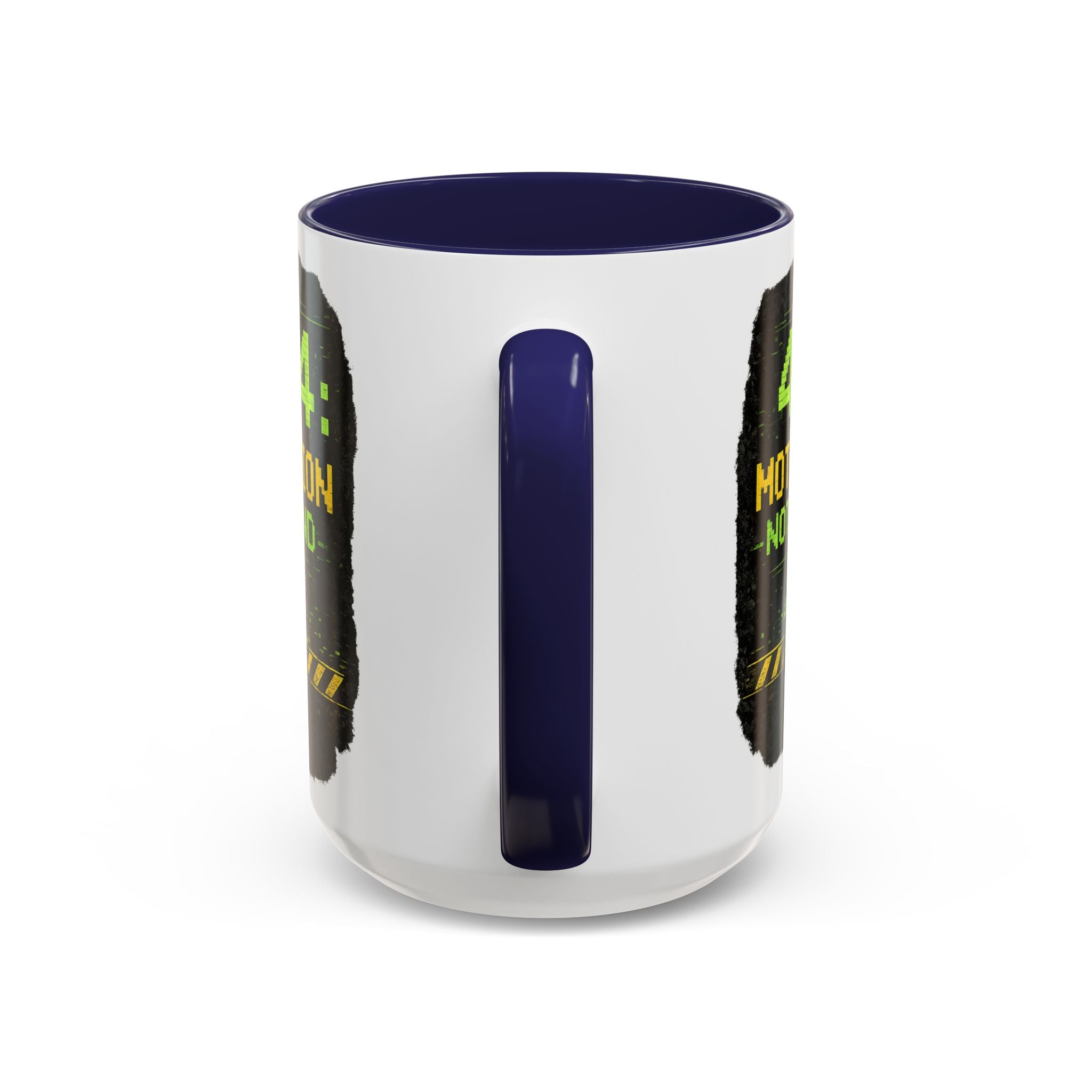 "Error 404 Motivation Not Found" IT Humor Accent Coffee Mug (11, 15oz)