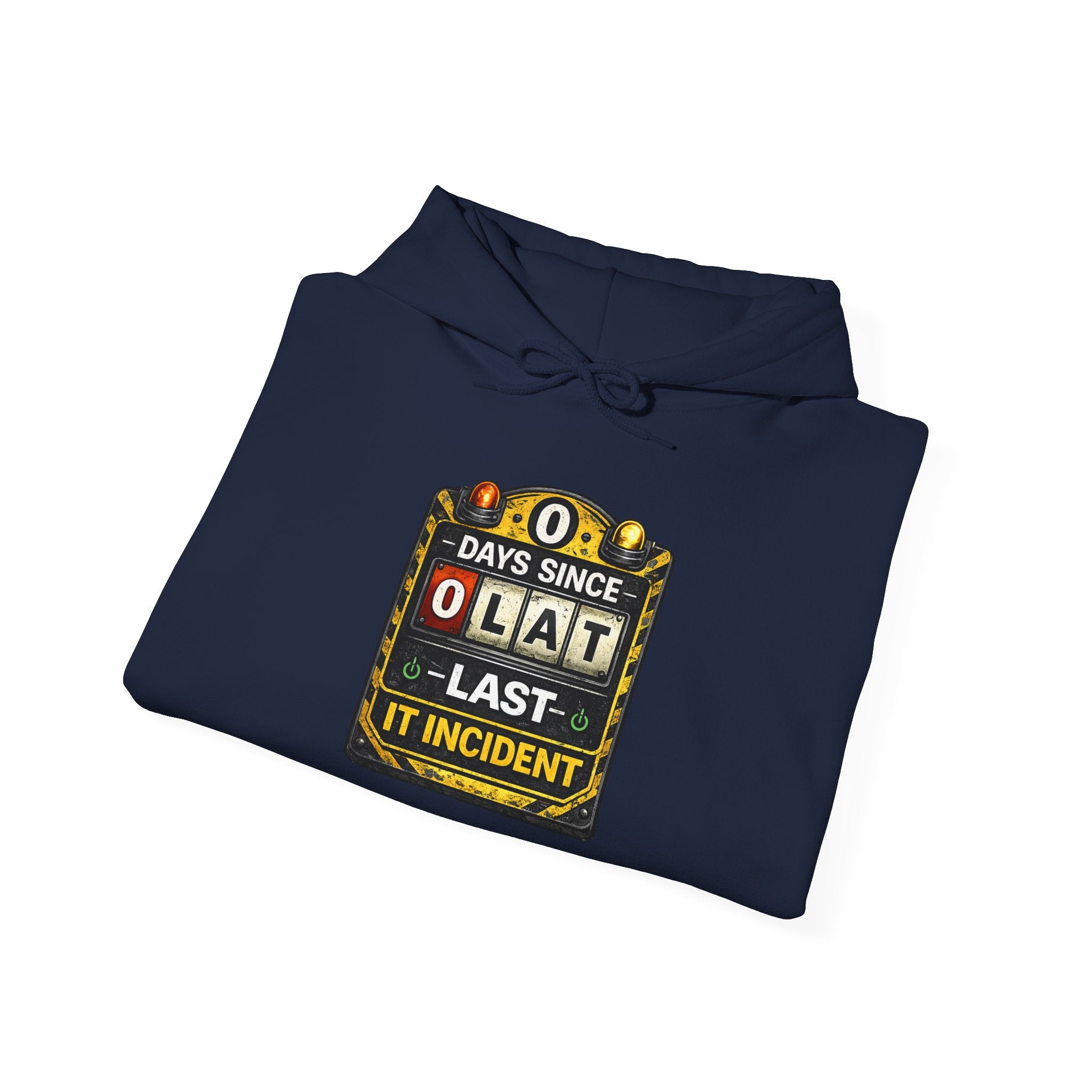 "0 Days Since Last IT Incident" Tech Humor Unisex Heavy Blend™ Hoodie
