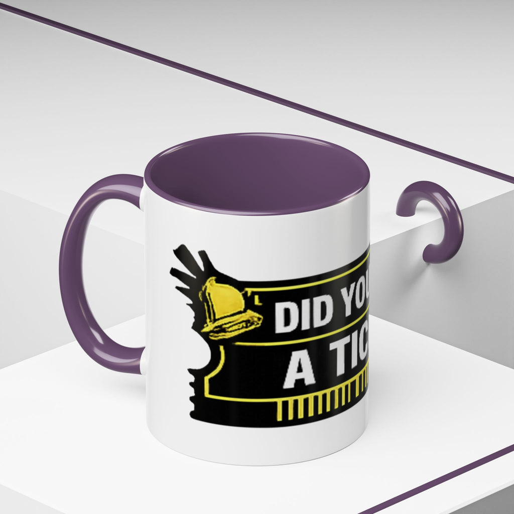 "Did You Submit a Ticket?" Accent Coffee Mug — Support Desk Humor, IT Helpdesk Gift (11/15oz)