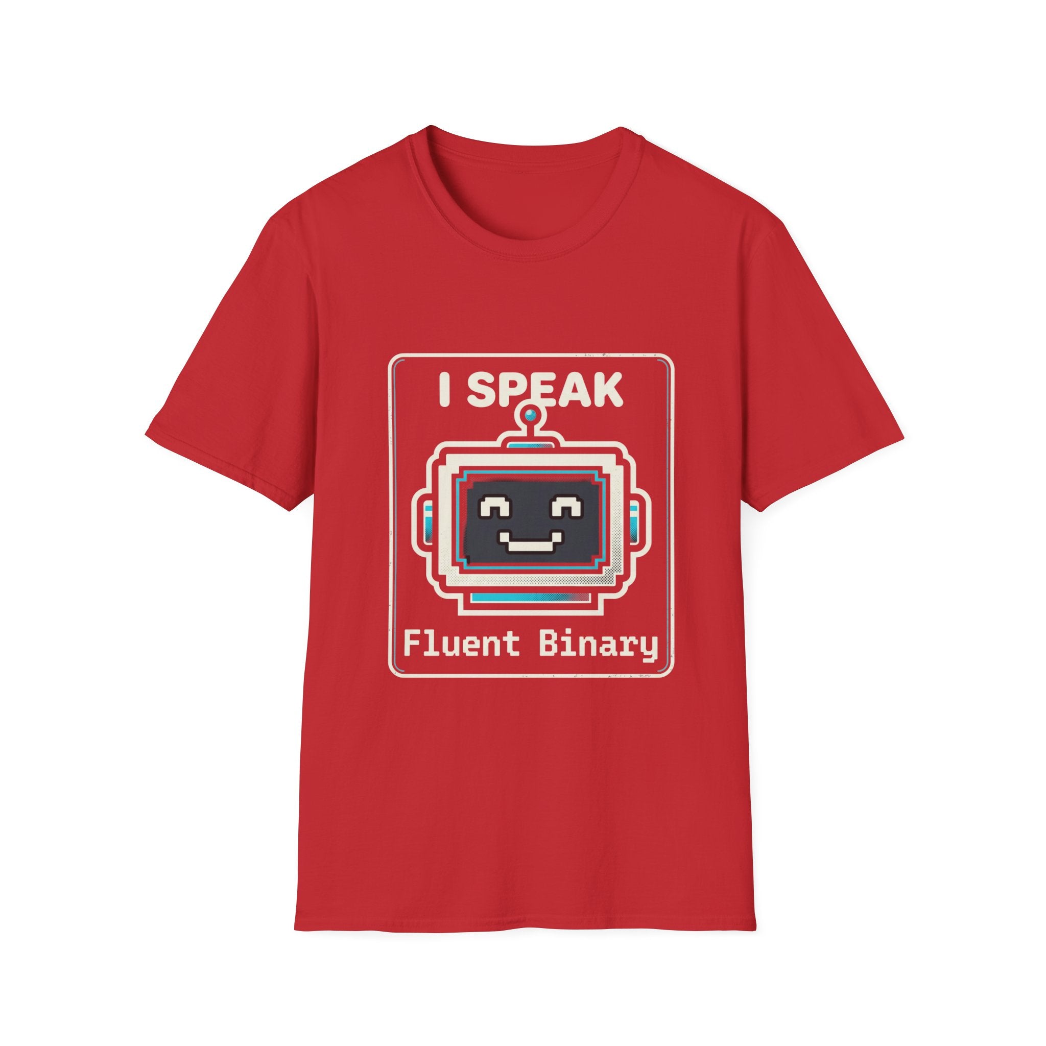 "I Speak Fluent Binary" Funny IT Programmer Tech Humor Graphic Tee