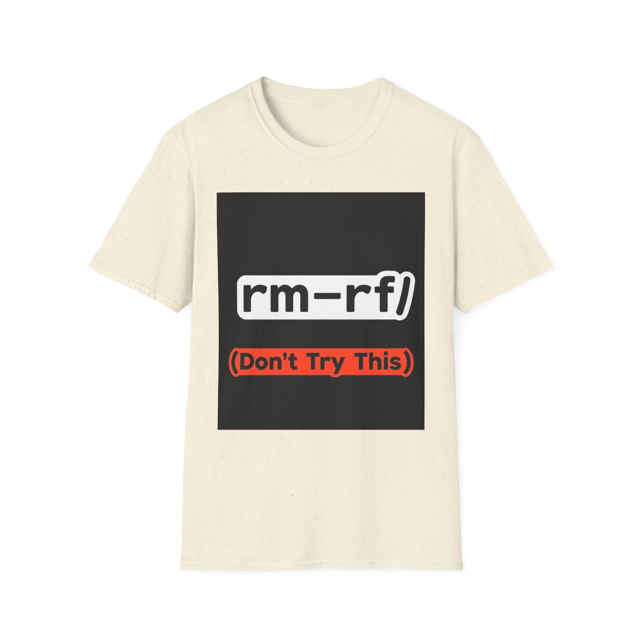"rm -rf/ (Don't Try This)" Funny IT T-Shirt Hacker Tech Humor Command Tee