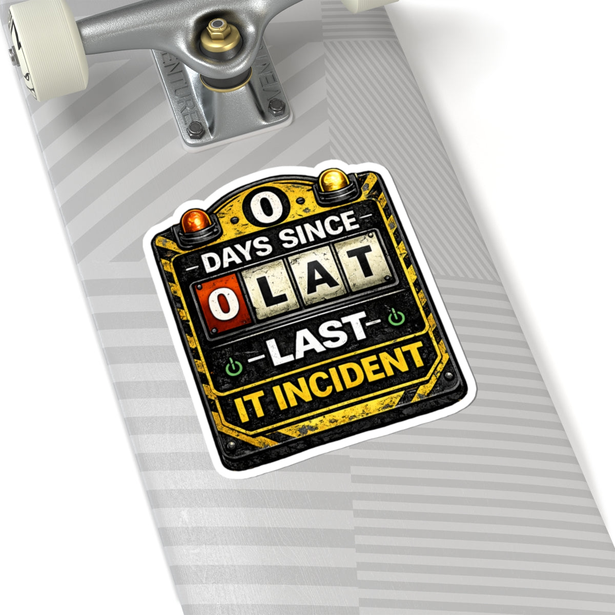 "0 Days Since Last IT Incident" Tech Humor Funny IT Kiss-Cut Stickers IT Humor
