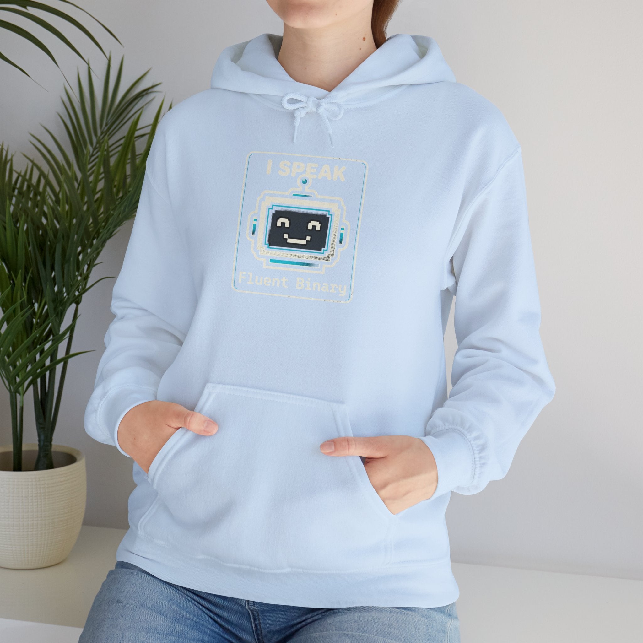 "I Speak Fluent Binary" Funny IT Programmer Humor Hoodie