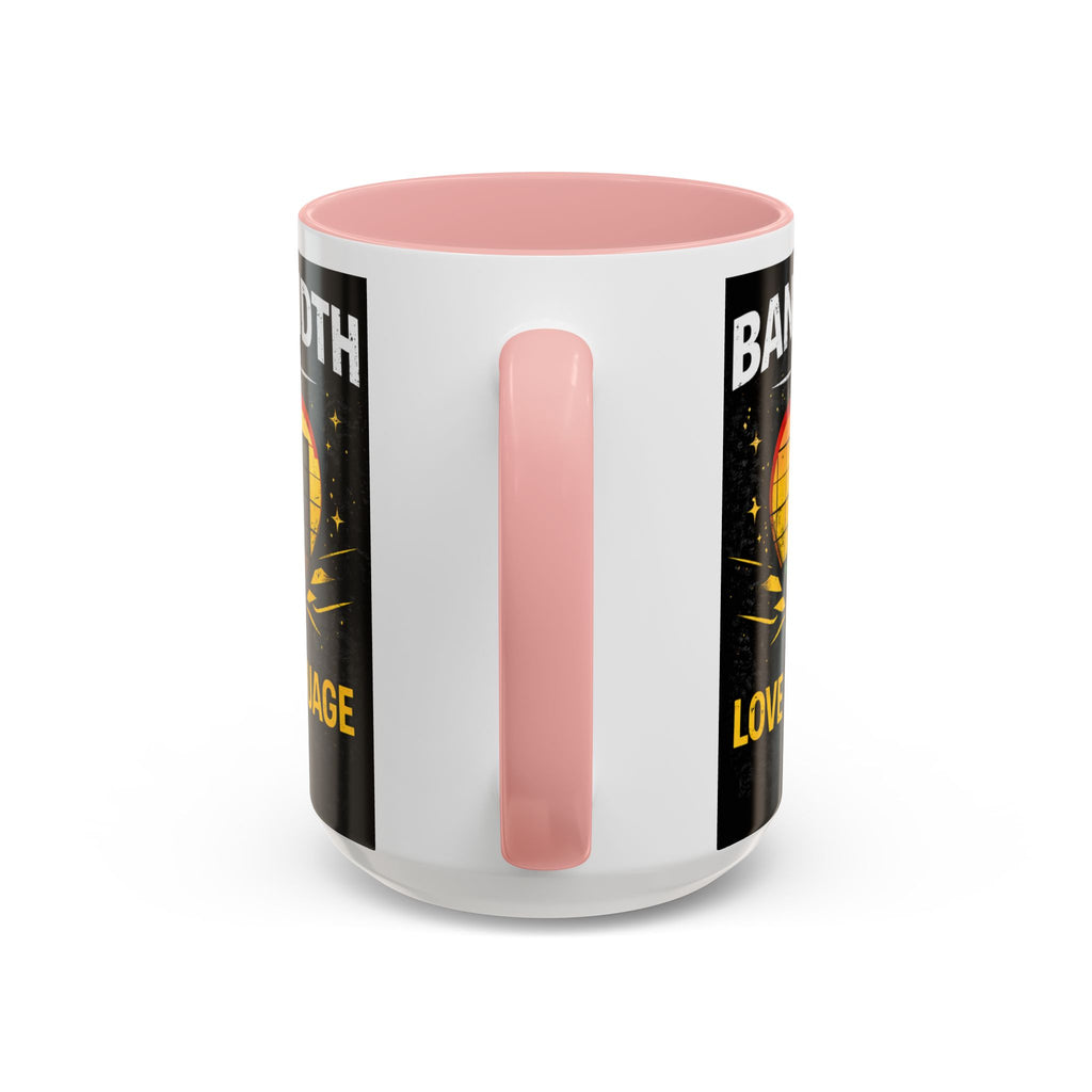 "Bandwidth is my Love Language" IT Humor Accent Coffee Mug (11, 15oz)