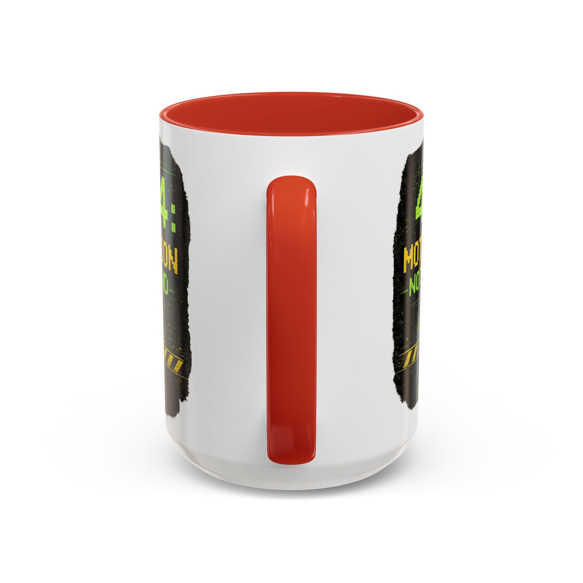"Error 404 Motivation Not Found" IT Humor Accent Coffee Mug (11, 15oz)