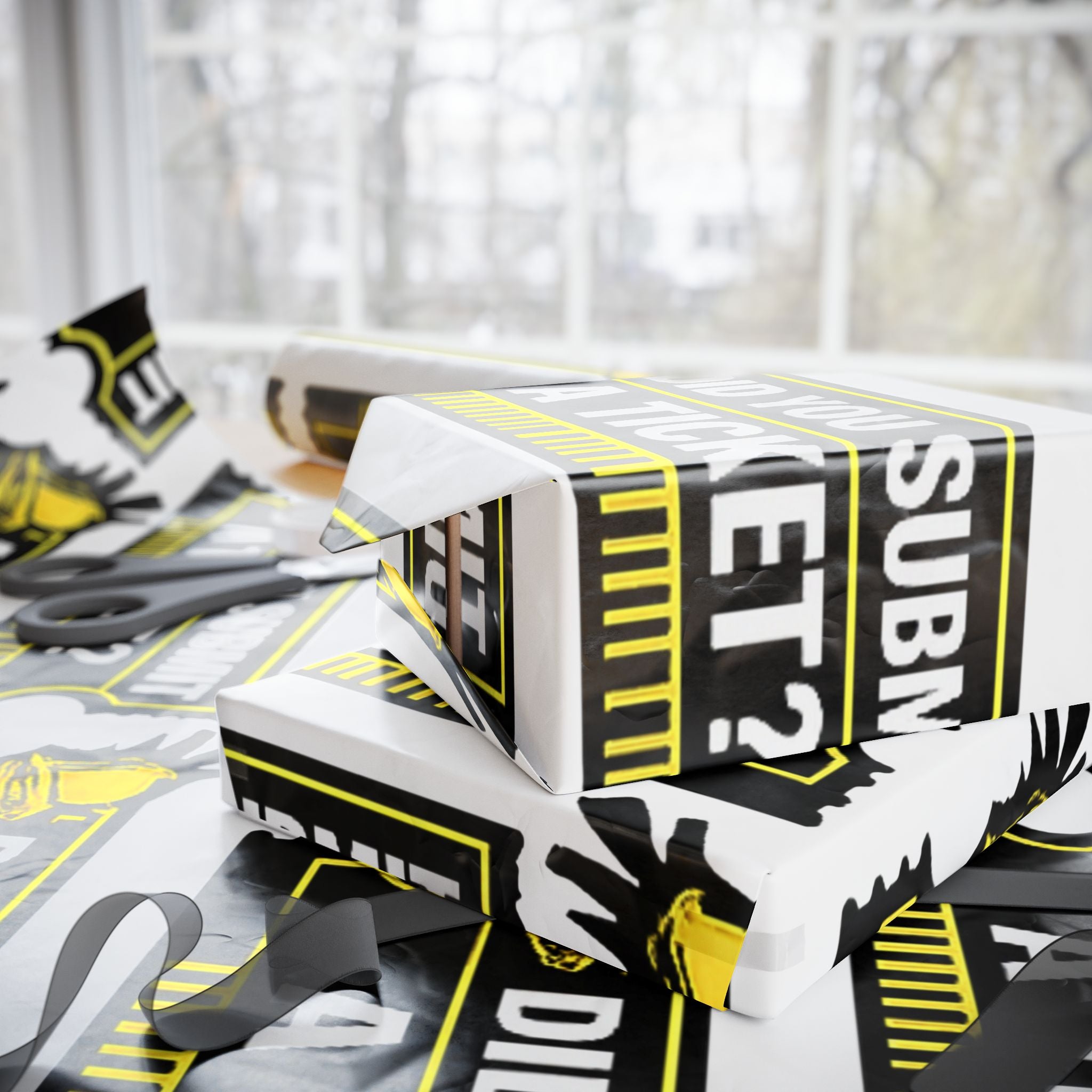 "Did You Submit A Ticket?" Funny Tech Gift Wrapping Paper