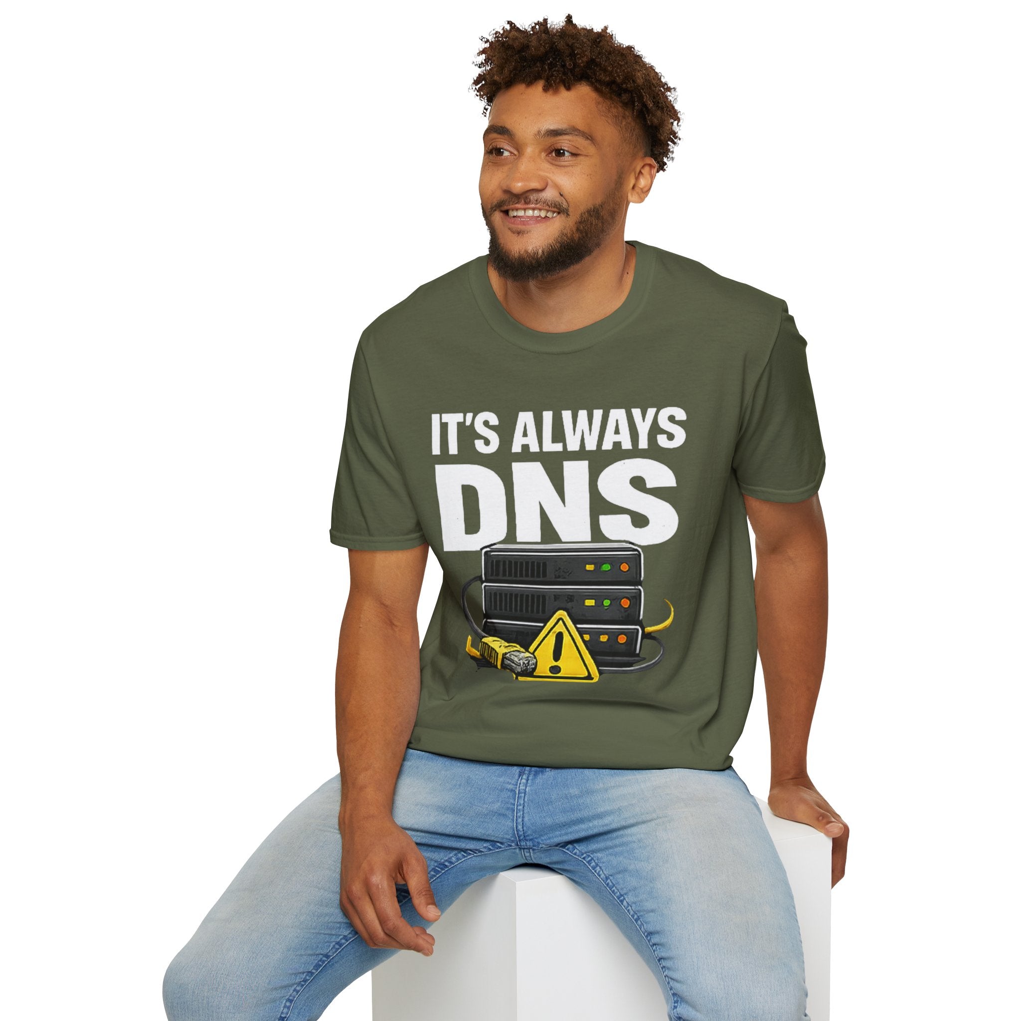 "It's Always DNS" Funny IT Tech Humor T-Shirt