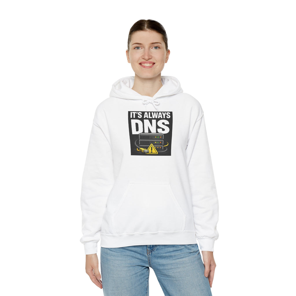 "It's Always DNS" IT Humor Unisex Heavy Blend™ Hoodie
