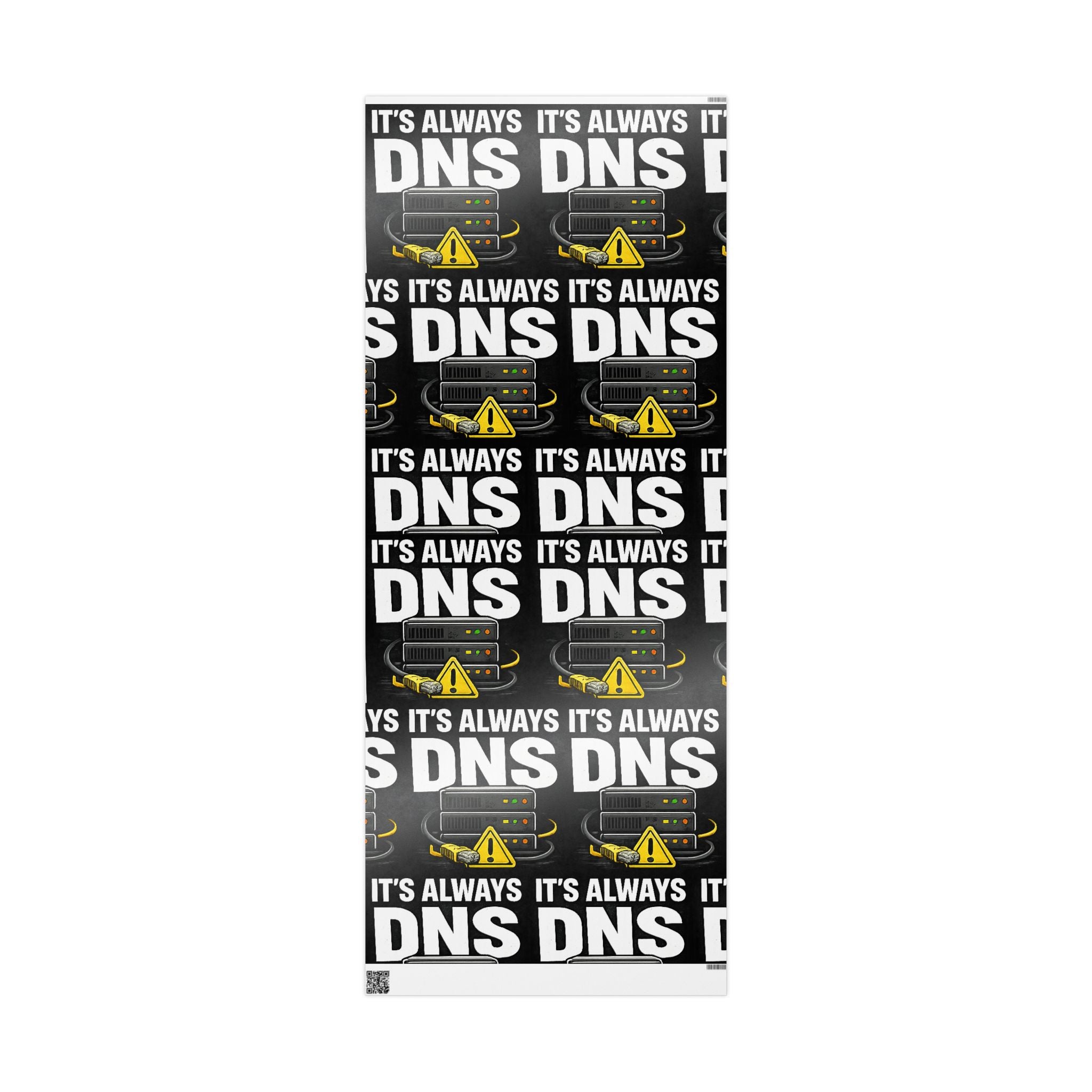 "It's Always DNS" Tech Humor Gift Wrap Funny IT Wrapping Paper