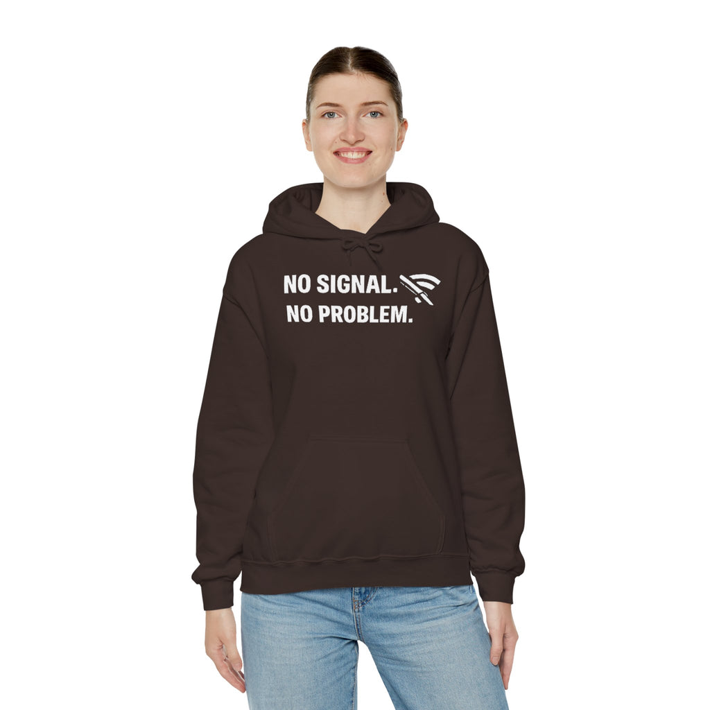 "No Signal, No Problem" IT Humor Unisex Heavy Blend™ Hoodie
