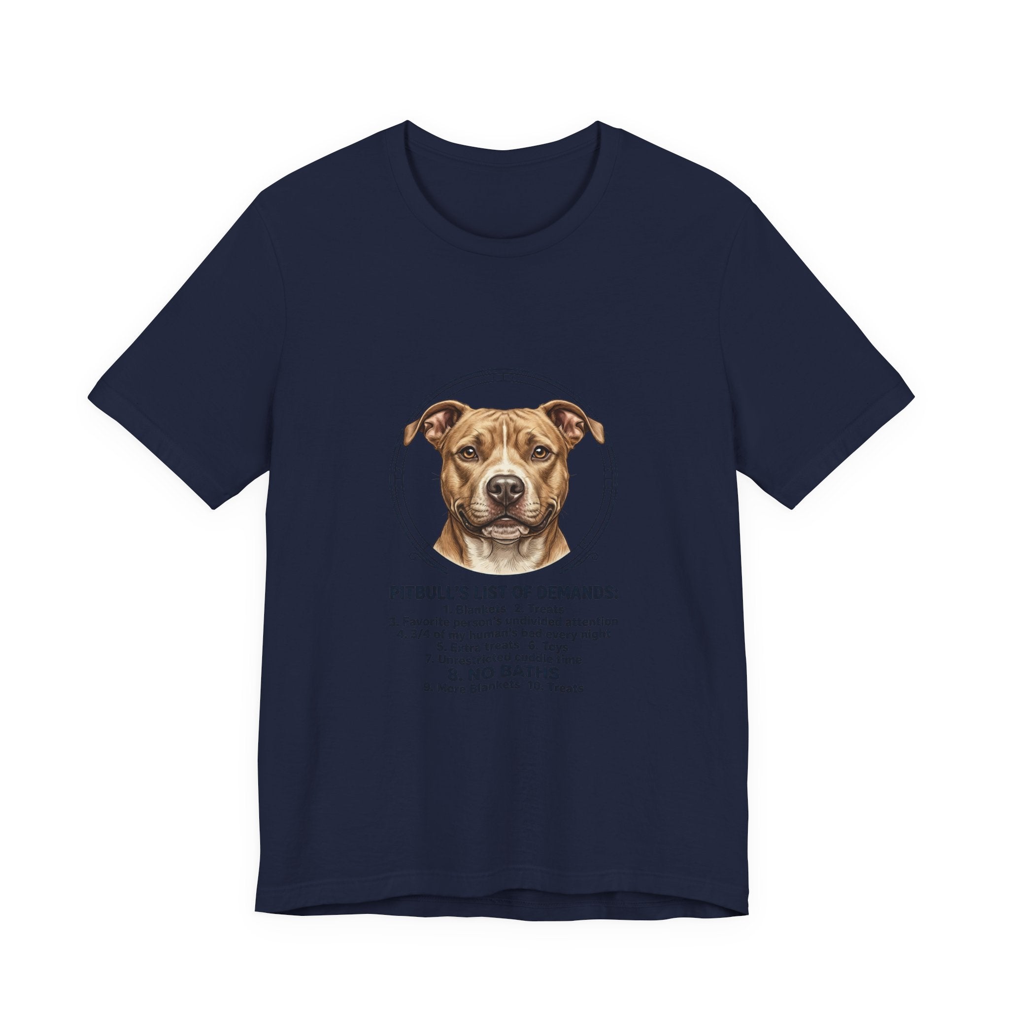 Pitbull Mom List of Demands T-Shirt | Dog Mom, Rescue Pride Tee