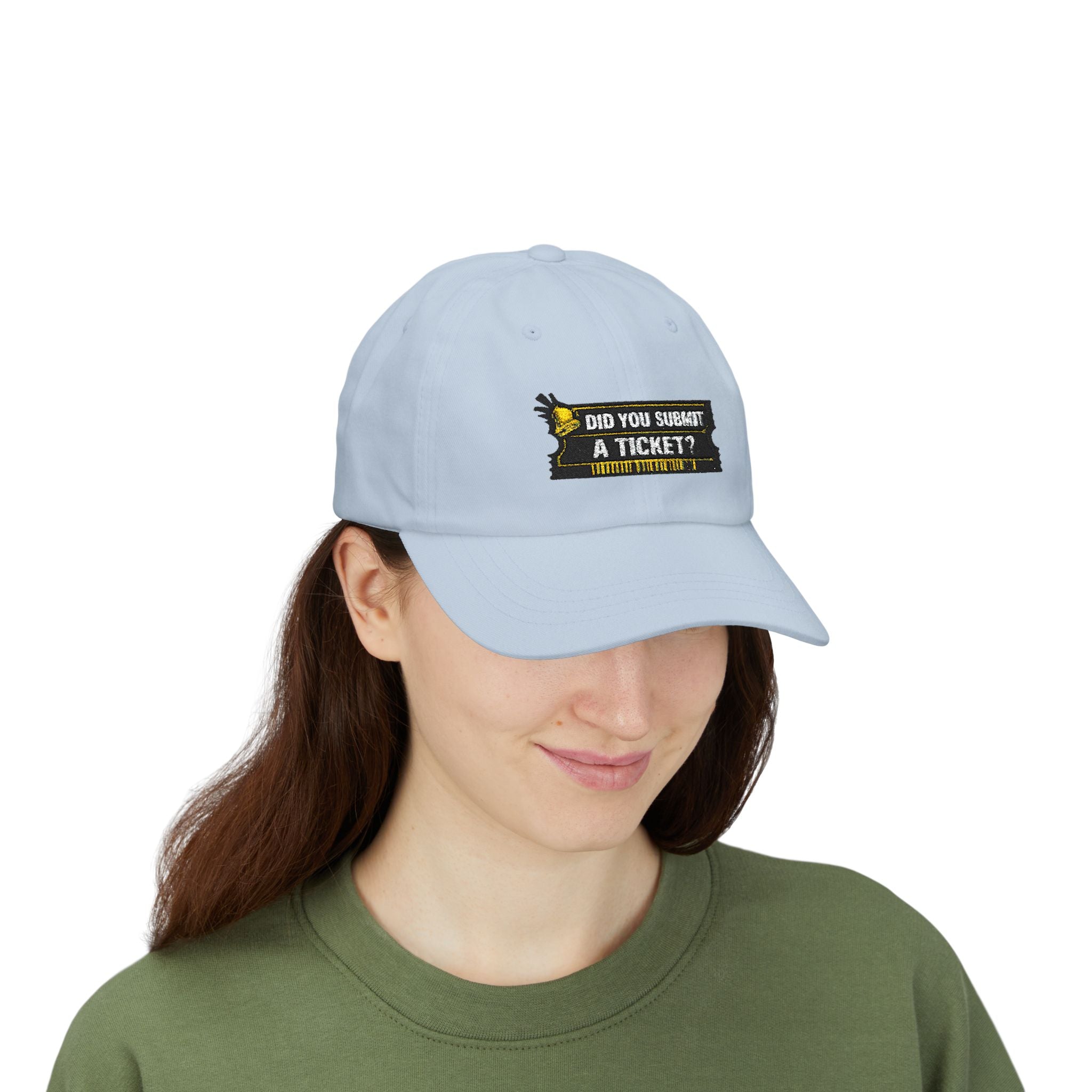 "Did You Submit a Ticket?" Tech Humor Funny IT Baseball Hat/Cap