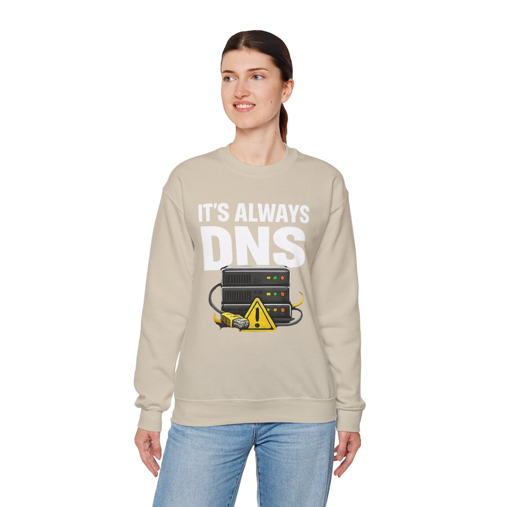 "Its Always DNS" Unisex Heavy Blend™ Crewneck Sweatshirt