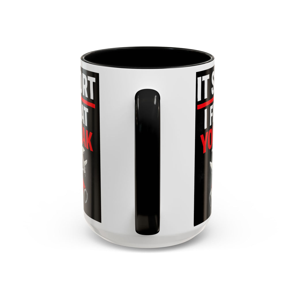"It Support:  I Fix What You Break" IT Humor Accent Coffee Mug (11, 15oz)