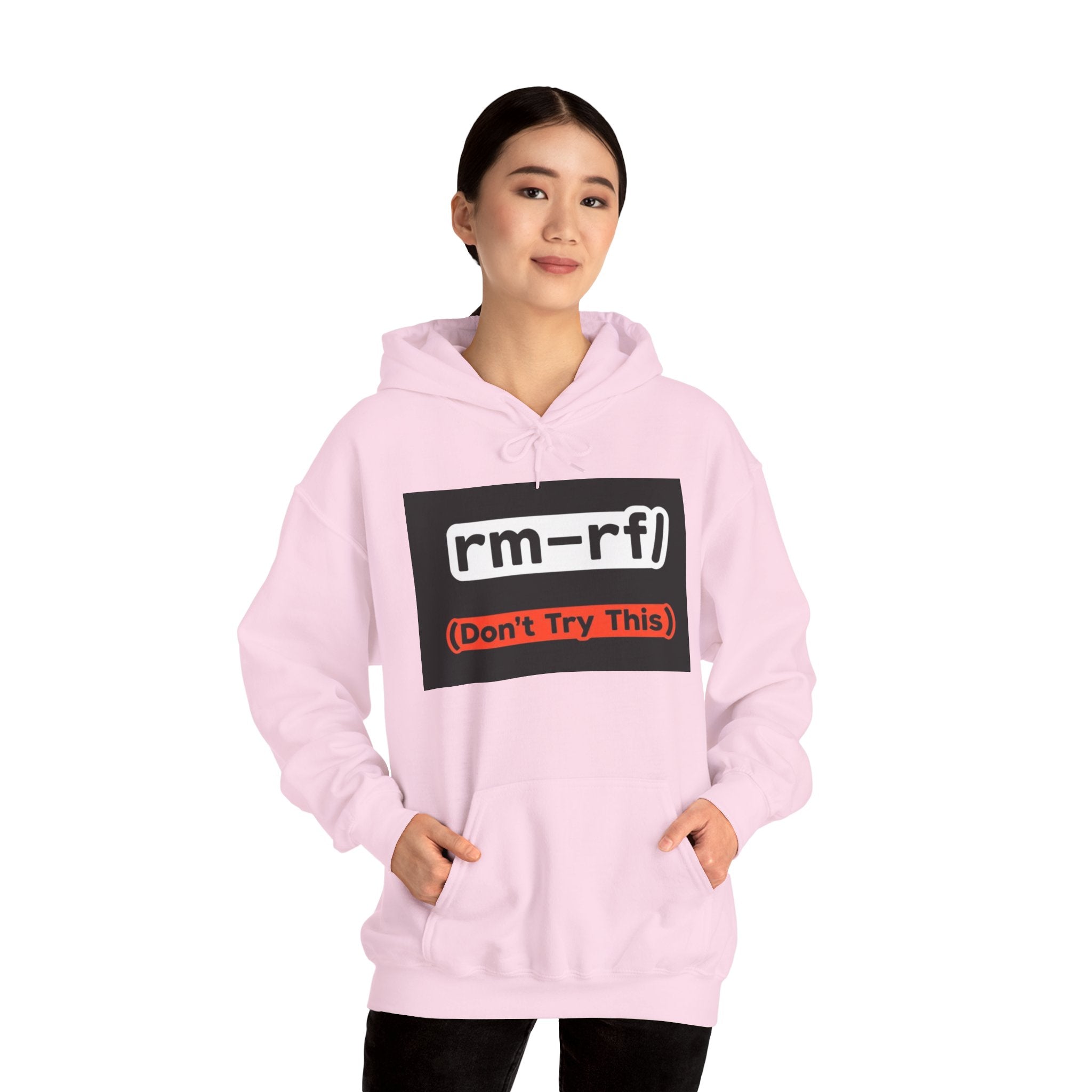 "rm–rf/ (Don't Try This)" — Funny Linux/Devops Command Hoodie