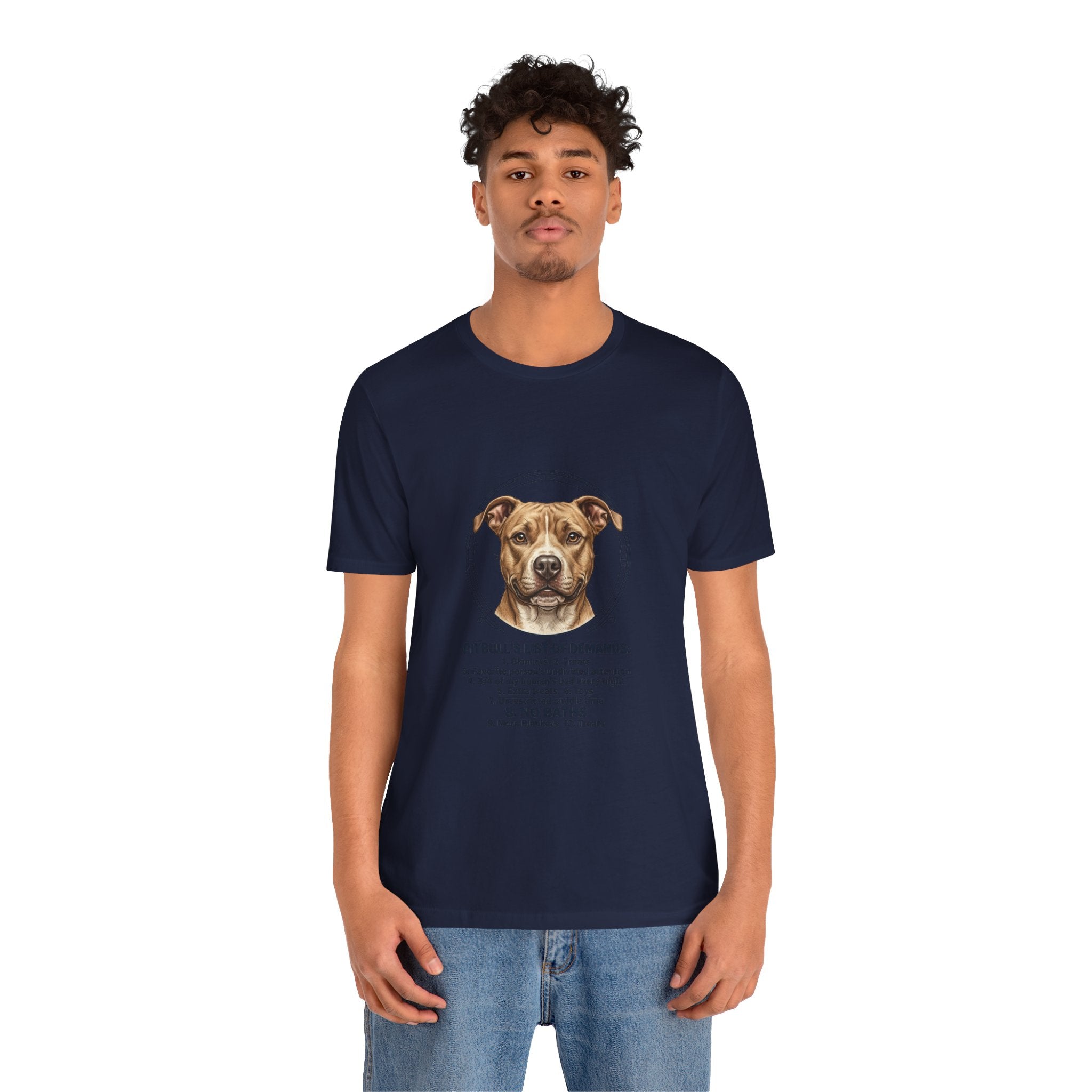 Pitbull Mom List of Demands T-Shirt | Dog Mom, Rescue Pride Tee