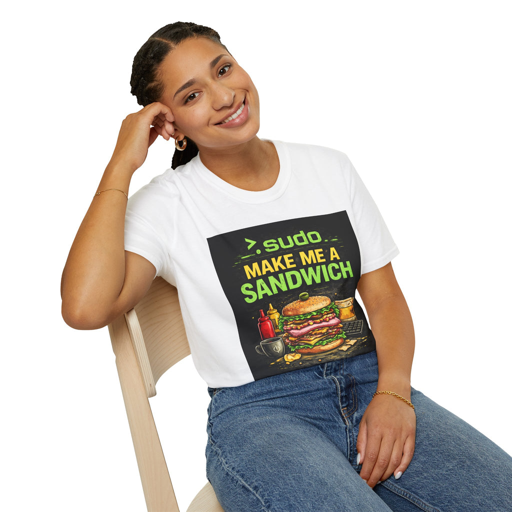 ">. Sudo Make Me a Sandwich" Funny IT T-Shirt — Programmer Tech Humor Graphic Tee