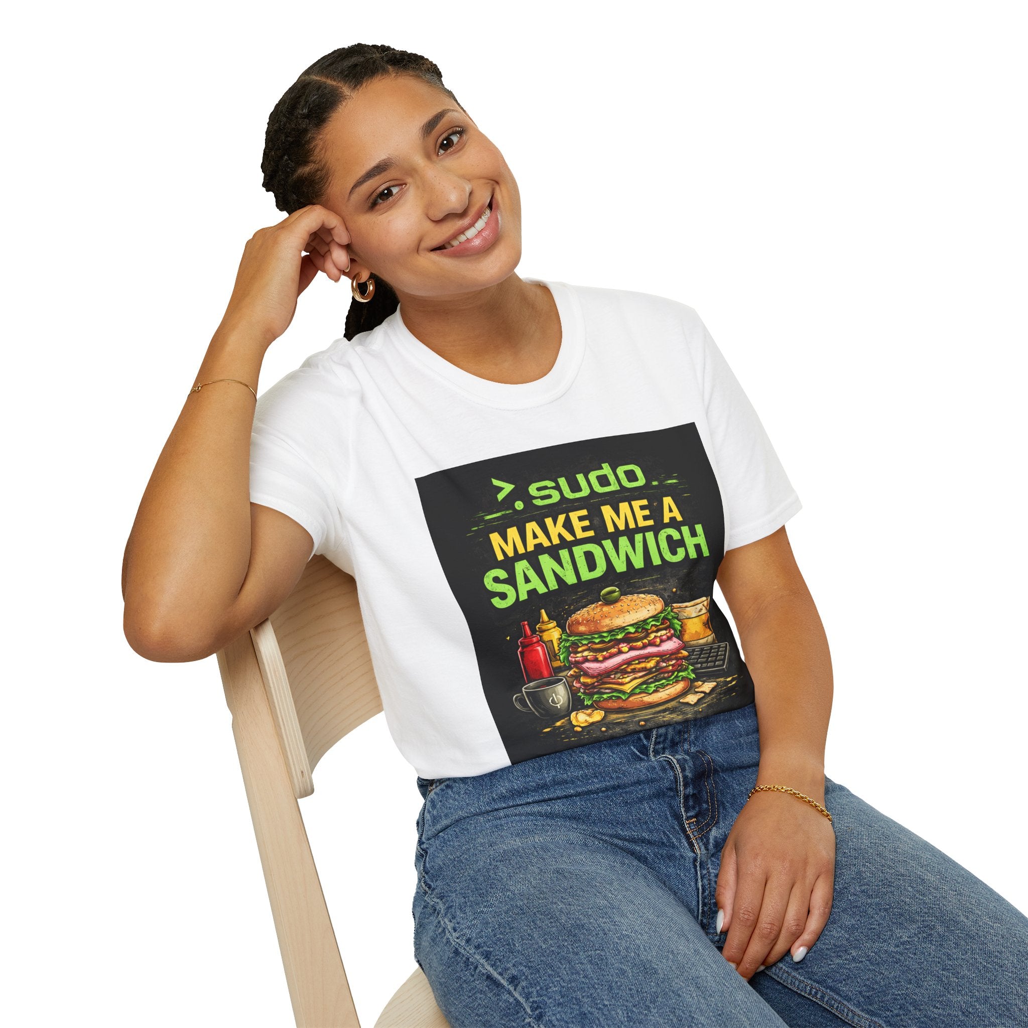 ">. Sudo Make Me a Sandwich" Funny IT T-Shirt — Programmer Tech Humor Graphic Tee