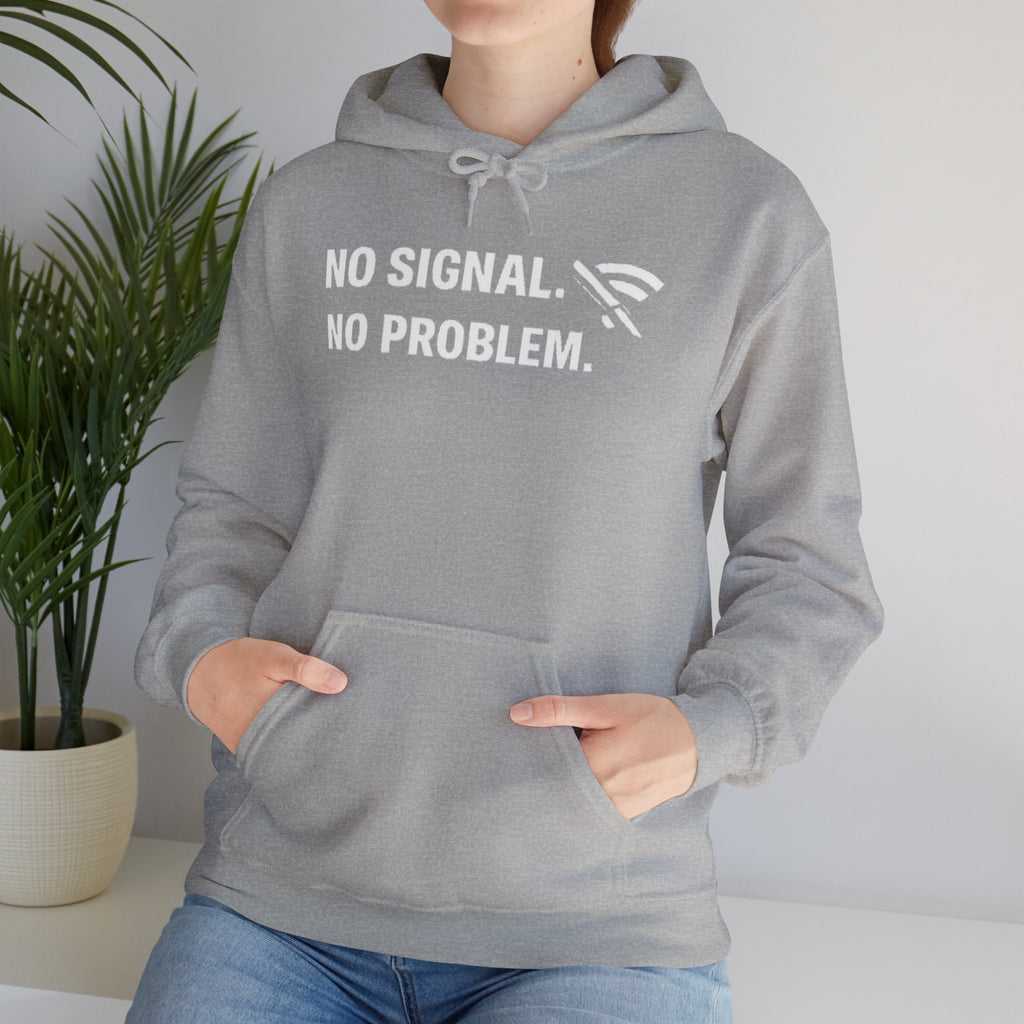 "No Signal, No Problem" IT Humor Unisex Heavy Blend™ Hoodie