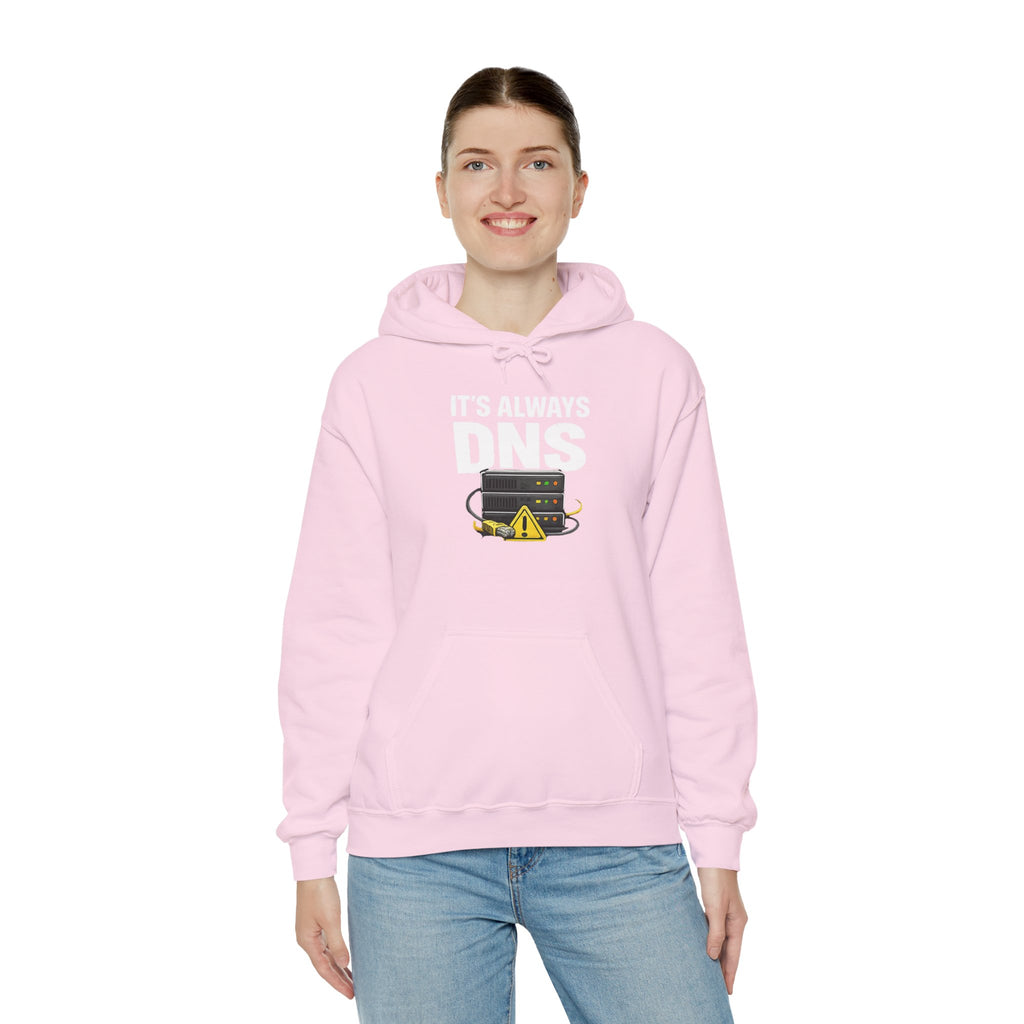 "It's Always DNS" Tech Humor Unisex Heavy Blend™ Hoodie
