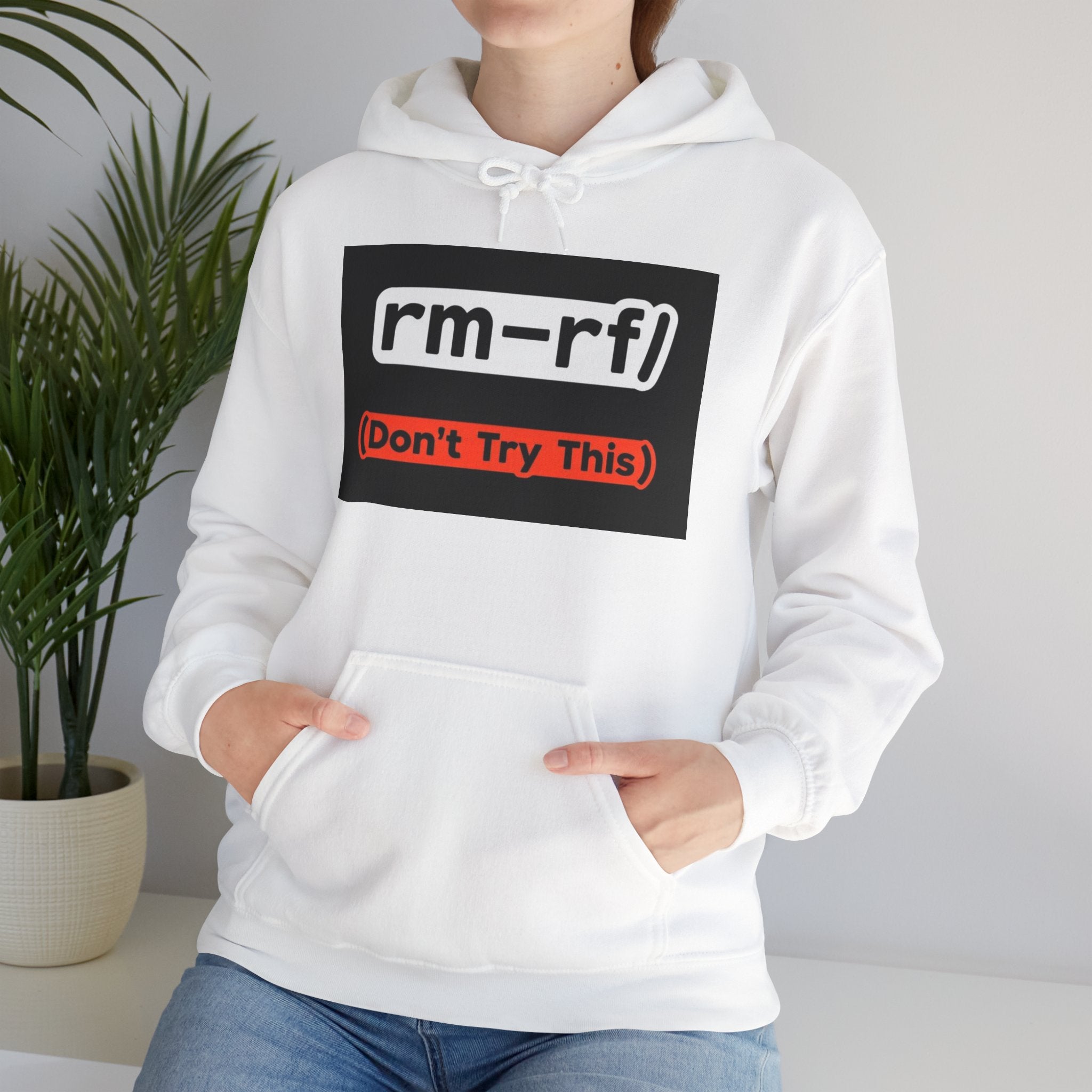 "rm–rf/ (Don't Try This)" — Funny Linux/Devops Command Hoodie
