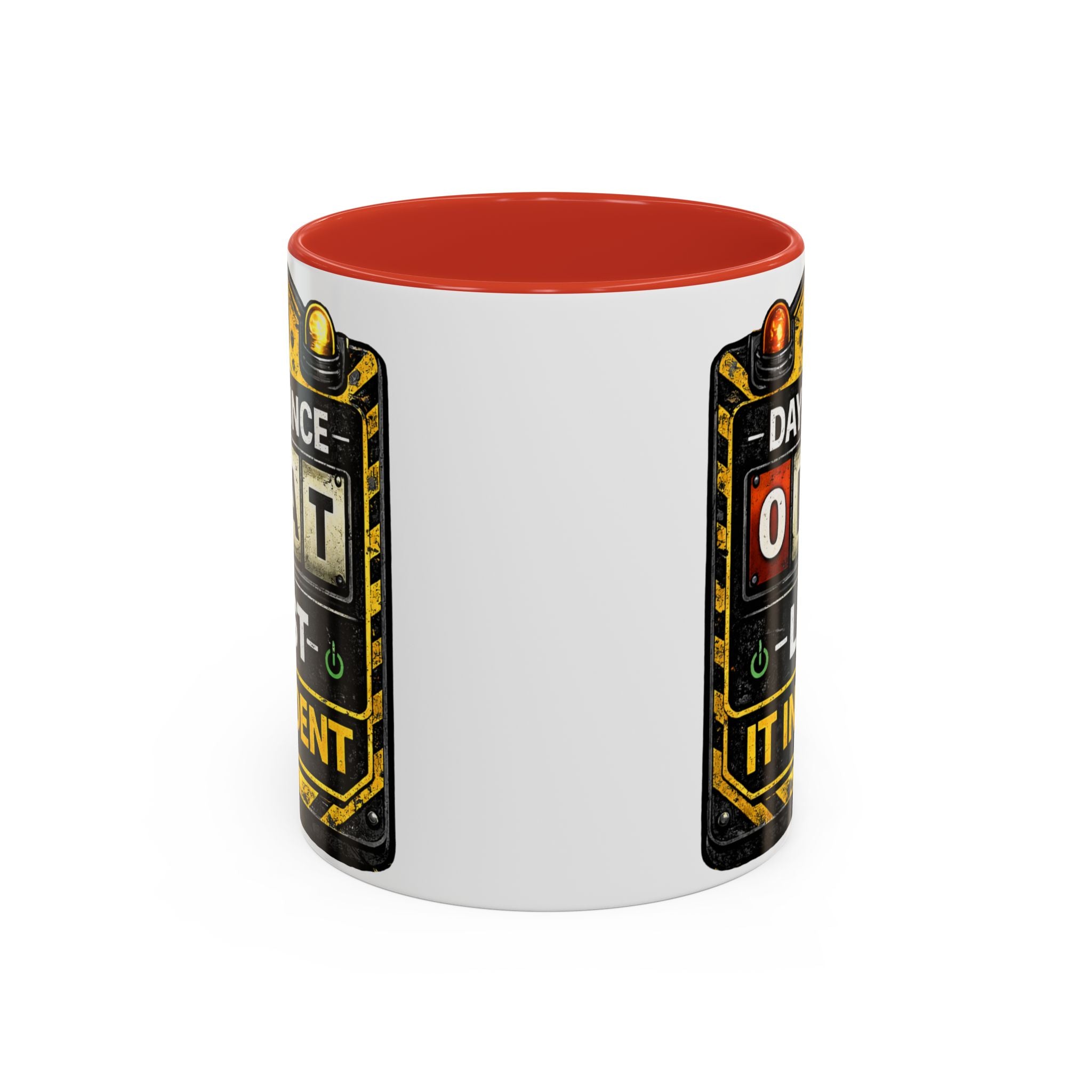 "0 Days Since Last IT Incident" IT Humor Accent Coffee Mug (11, 15oz)