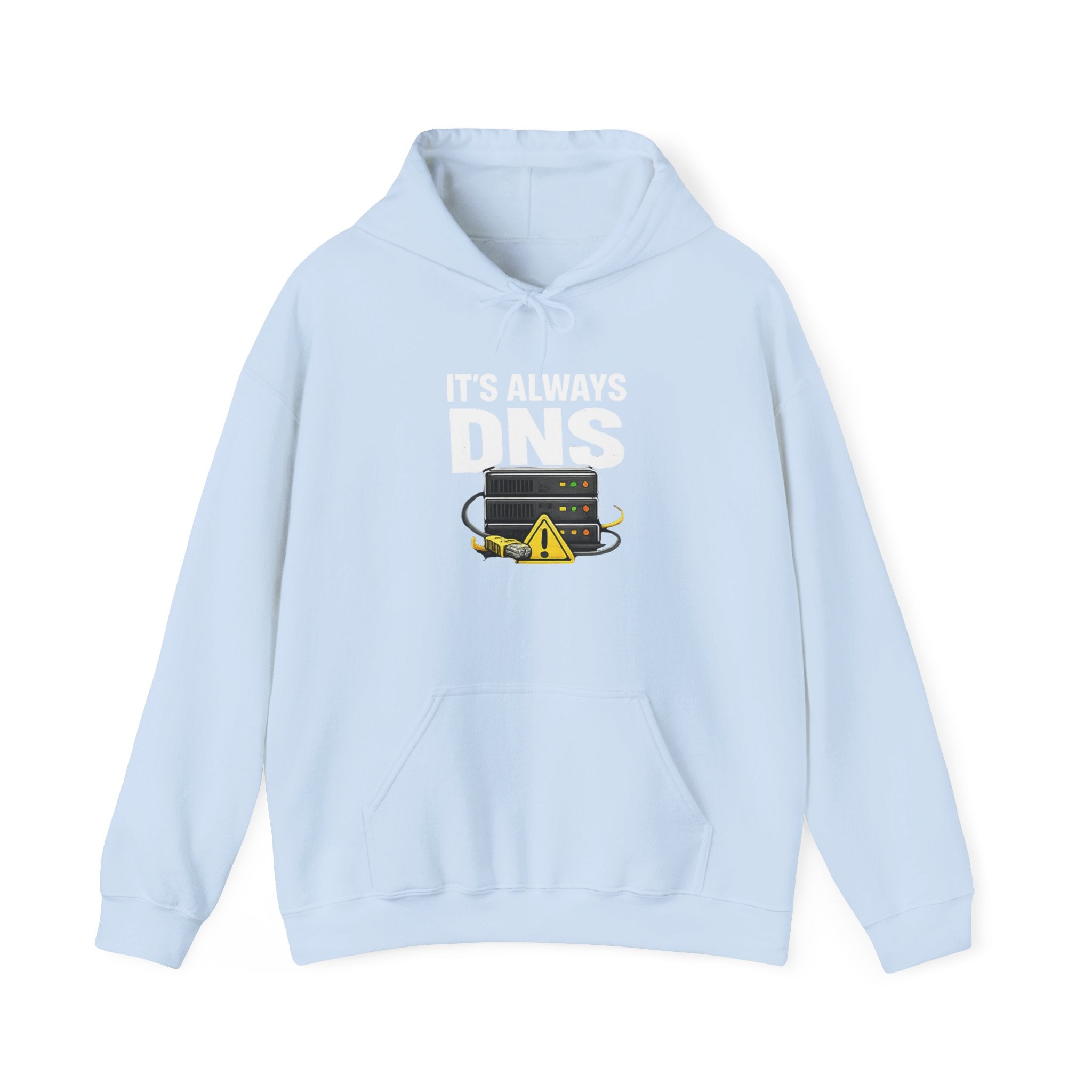 "It's Always DNS" Tech Humor Unisex Heavy Blend™ Hoodie