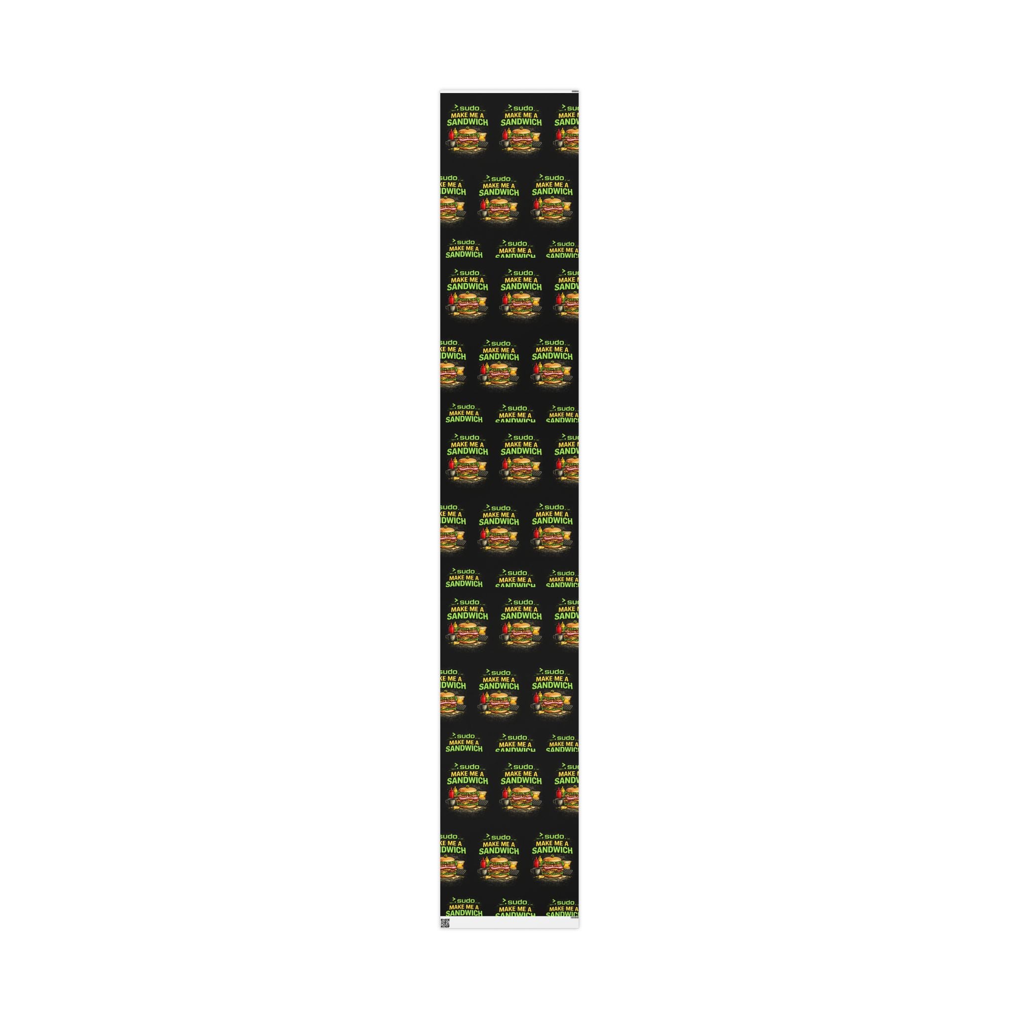">.Sudo Make Me ASandwich" Funny IT Wrapping Paper – Funny Tech Gift Wrap