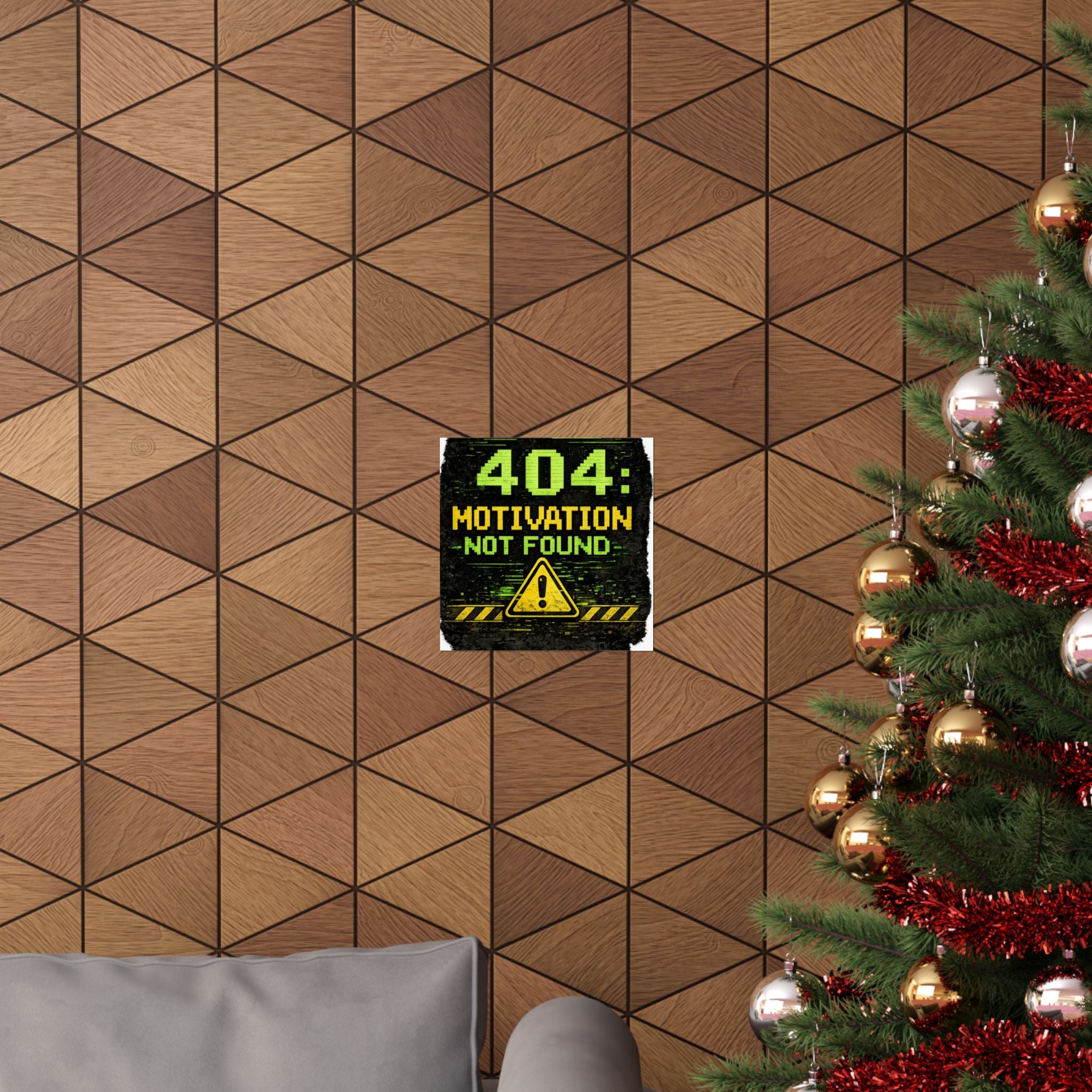 "Error 404 Motivation Not Found" Geek Tech Humor Funny IT Matte Vertical Posters