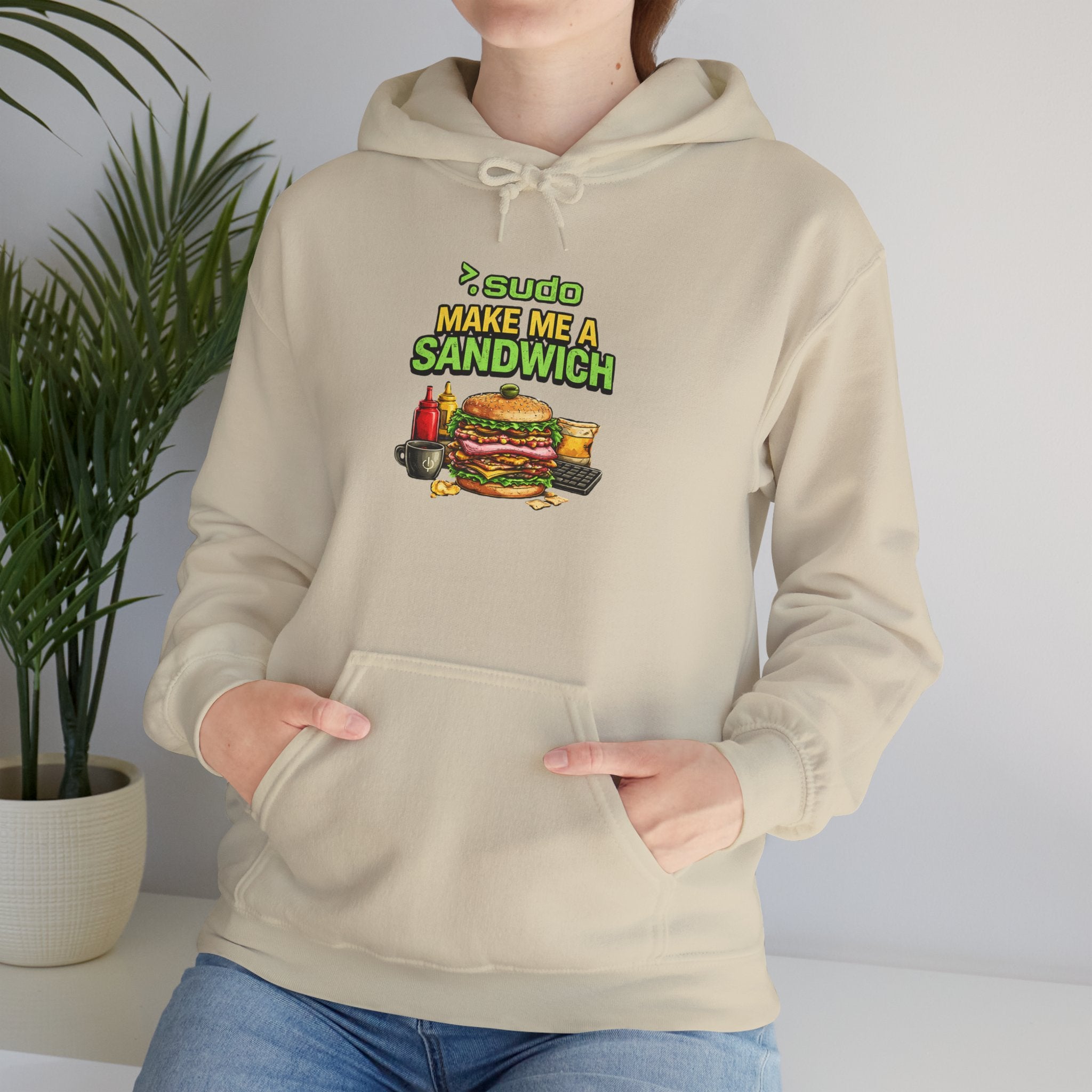 ">.Sudo Make Me A Sandwich" IT Humor Unisex Heavy Blend™ Hoodie