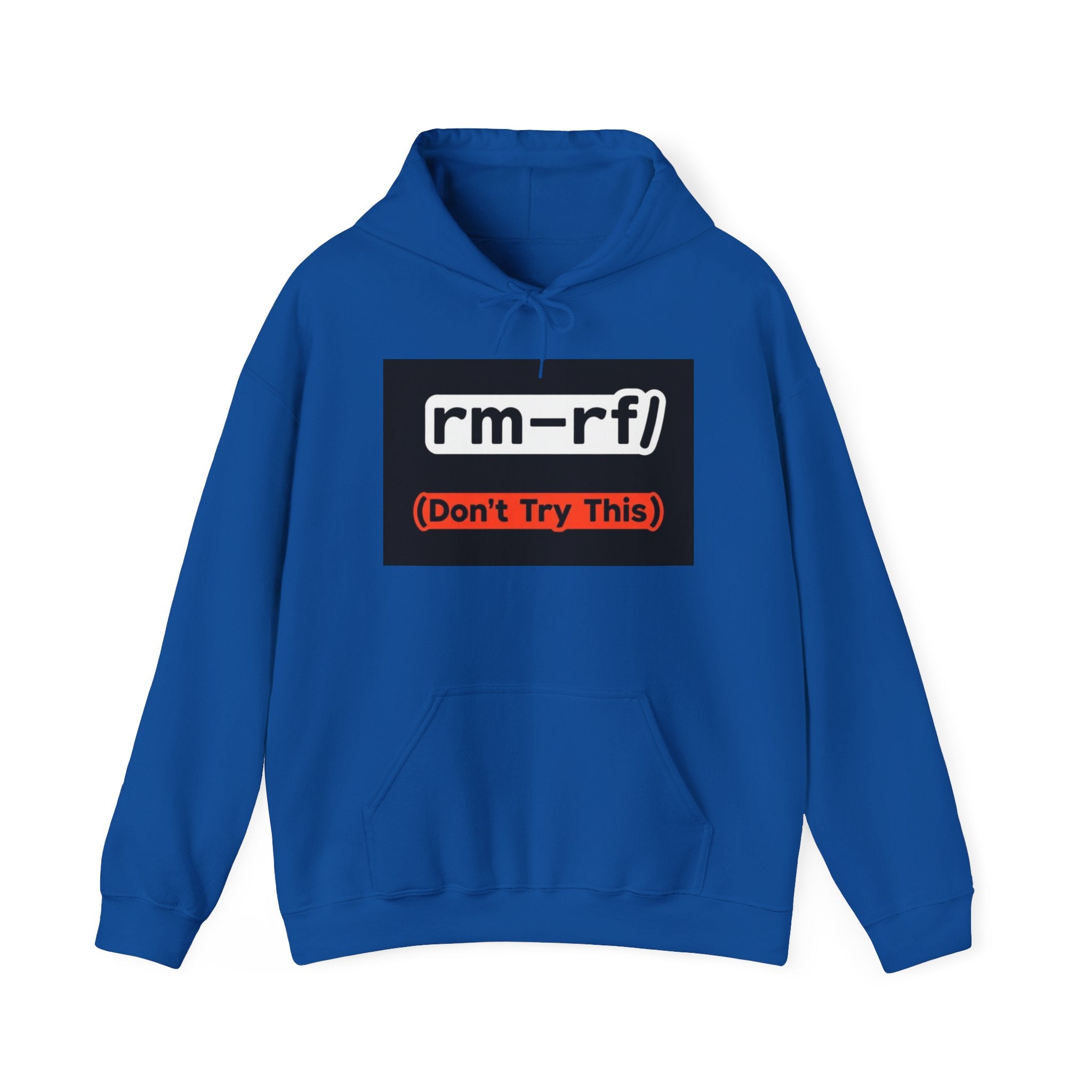 "rm–rf/ (Don't Try This)" — Funny Linux/Devops Command Hoodie