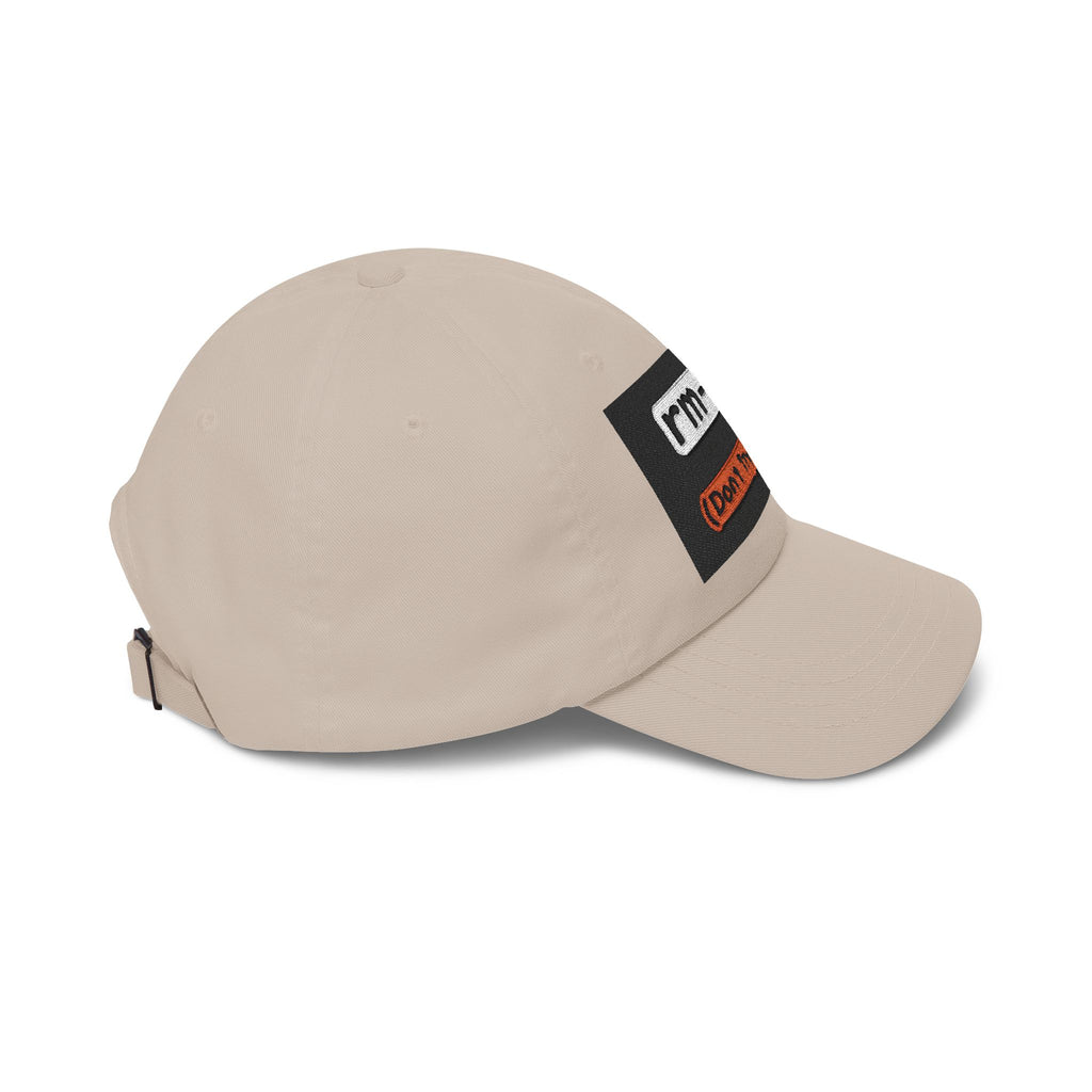 Classic Dad Cap – 'rm -rf (Don't Try This)' Embroidered Dad Hat