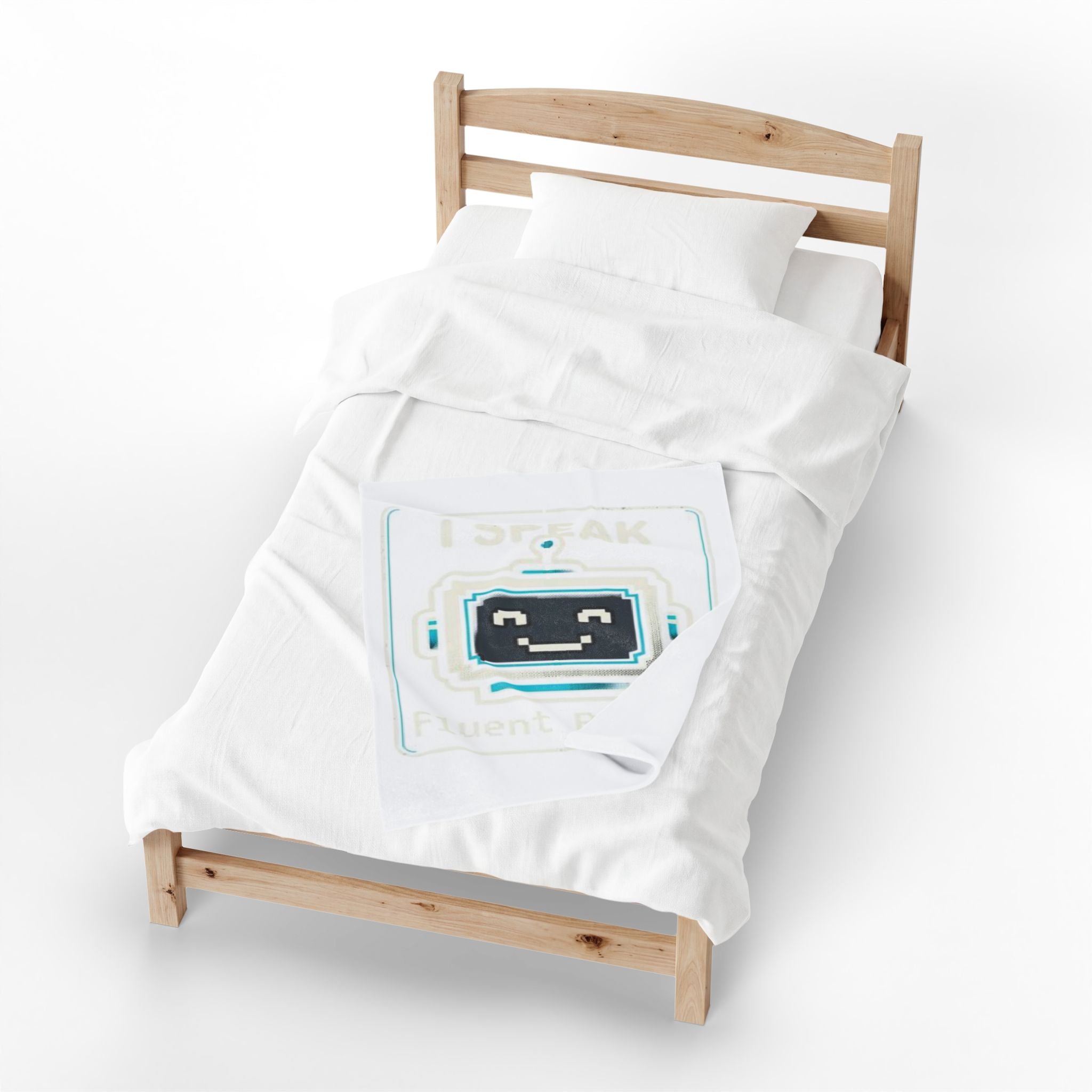 "I Speak Fluent Binary" IT Humor Funny IT Velveteen Plush Blanket