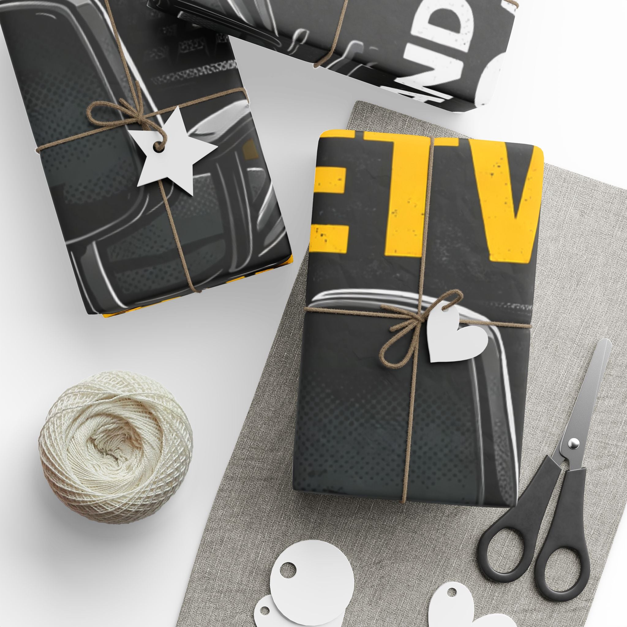 "Problem Exists Between Chair & Keyboard" Funny IT Holiday Gift Wrap Funny Gamer Wrapping Paper