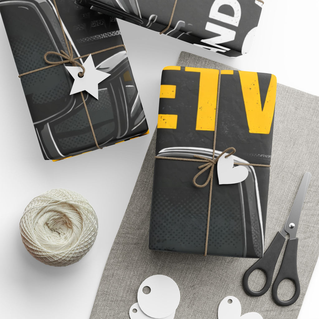 "Problem Exists Between Chair & Keyboard" Funny IT Holiday Gift Wrap Funny Gamer Wrapping Paper