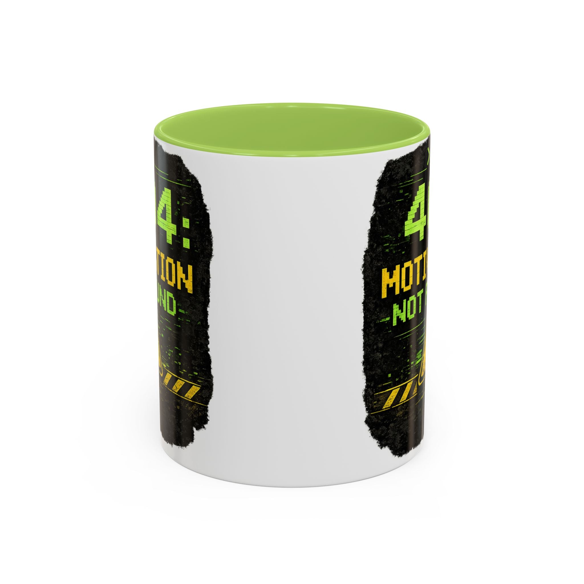 "Error 404 Motivation Not Found" IT Humor Accent Coffee Mug (11, 15oz)